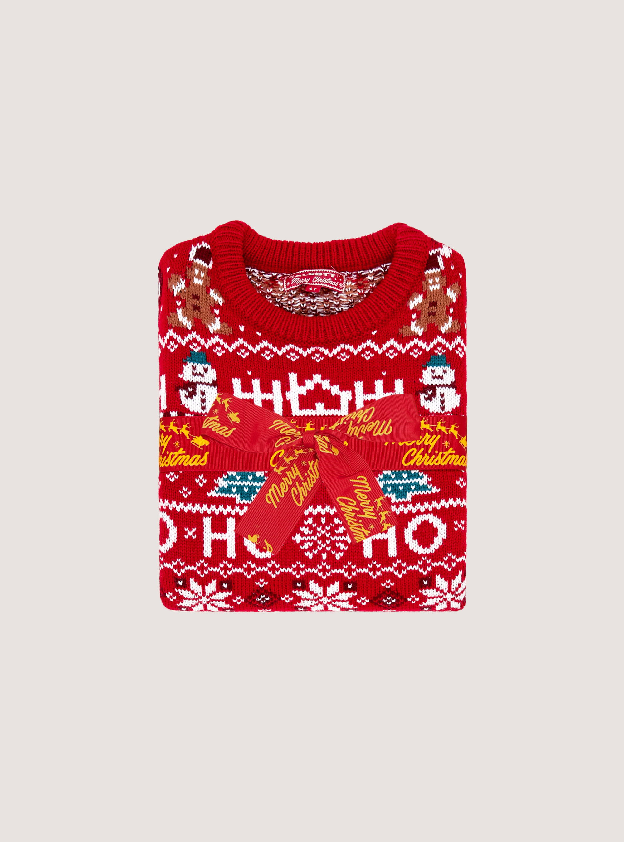 Pull de la collection Famille de Noel, WH1 OFF WHITE