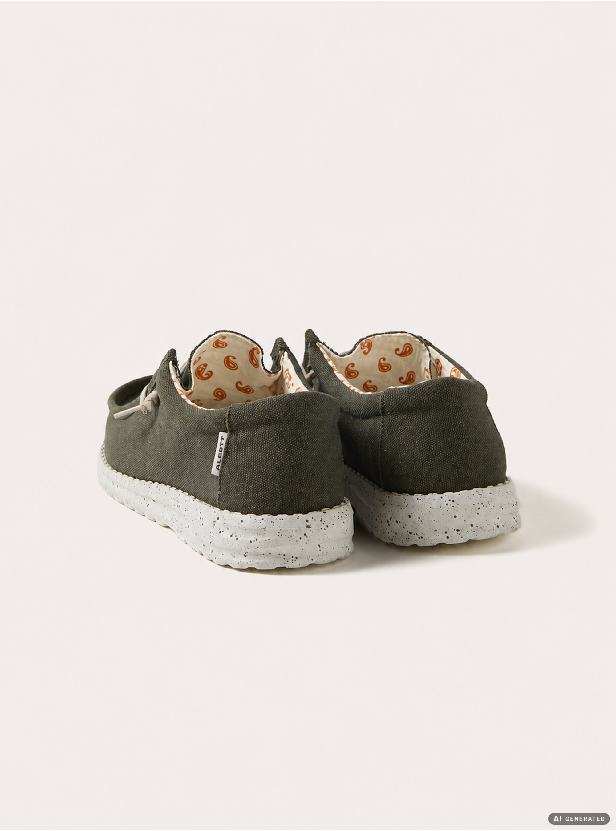 Zapatos Mocas&iacute;n de Lona con Cordones, KY2 KAKY MEDIUM