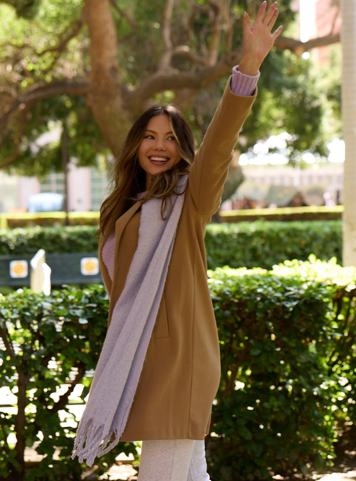 Cappotto in maglia garzata, C5603 TOBACCO