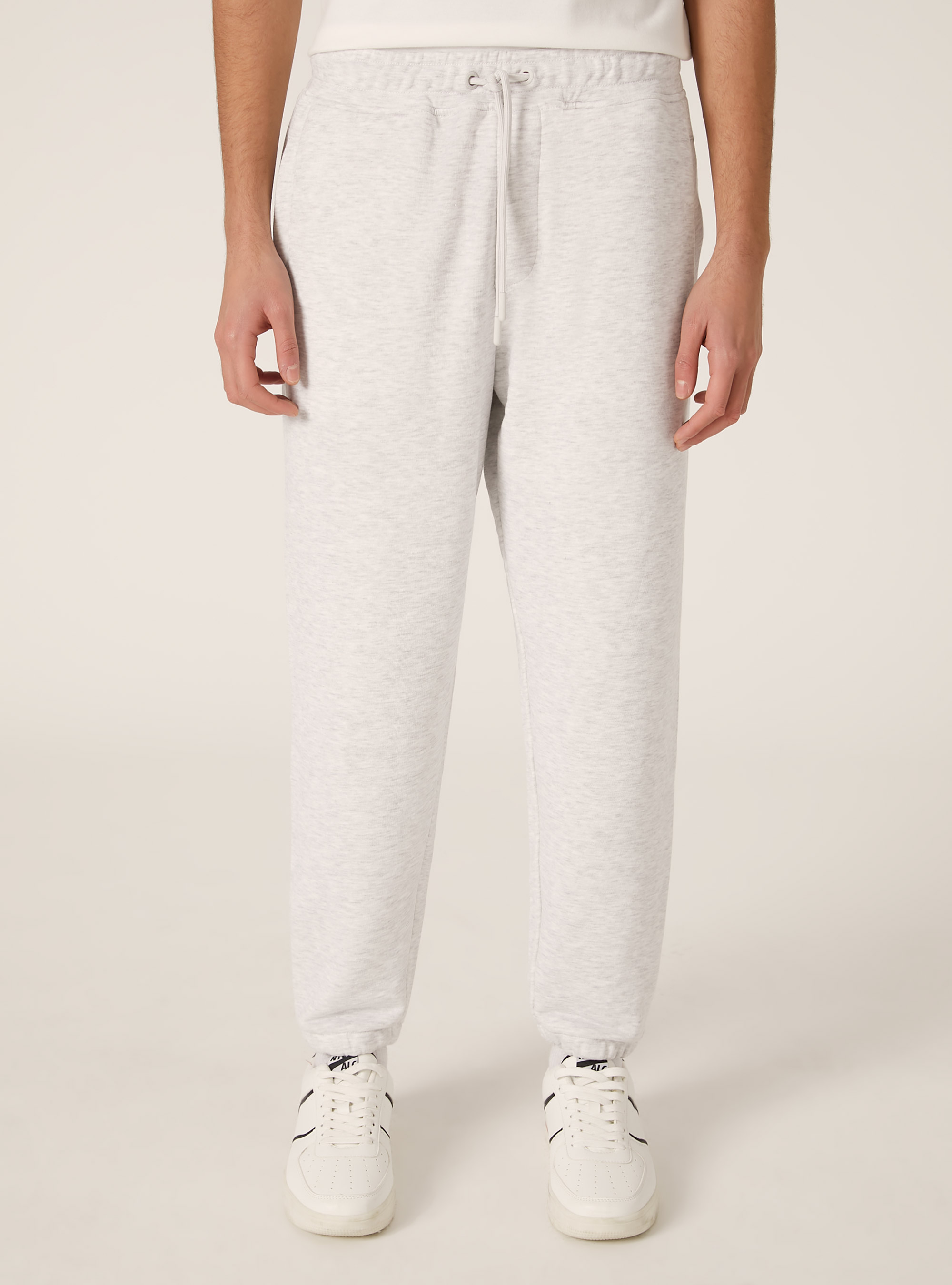 Pantaloni jogger in felpa, MGY3 GREY MEL LIGHT