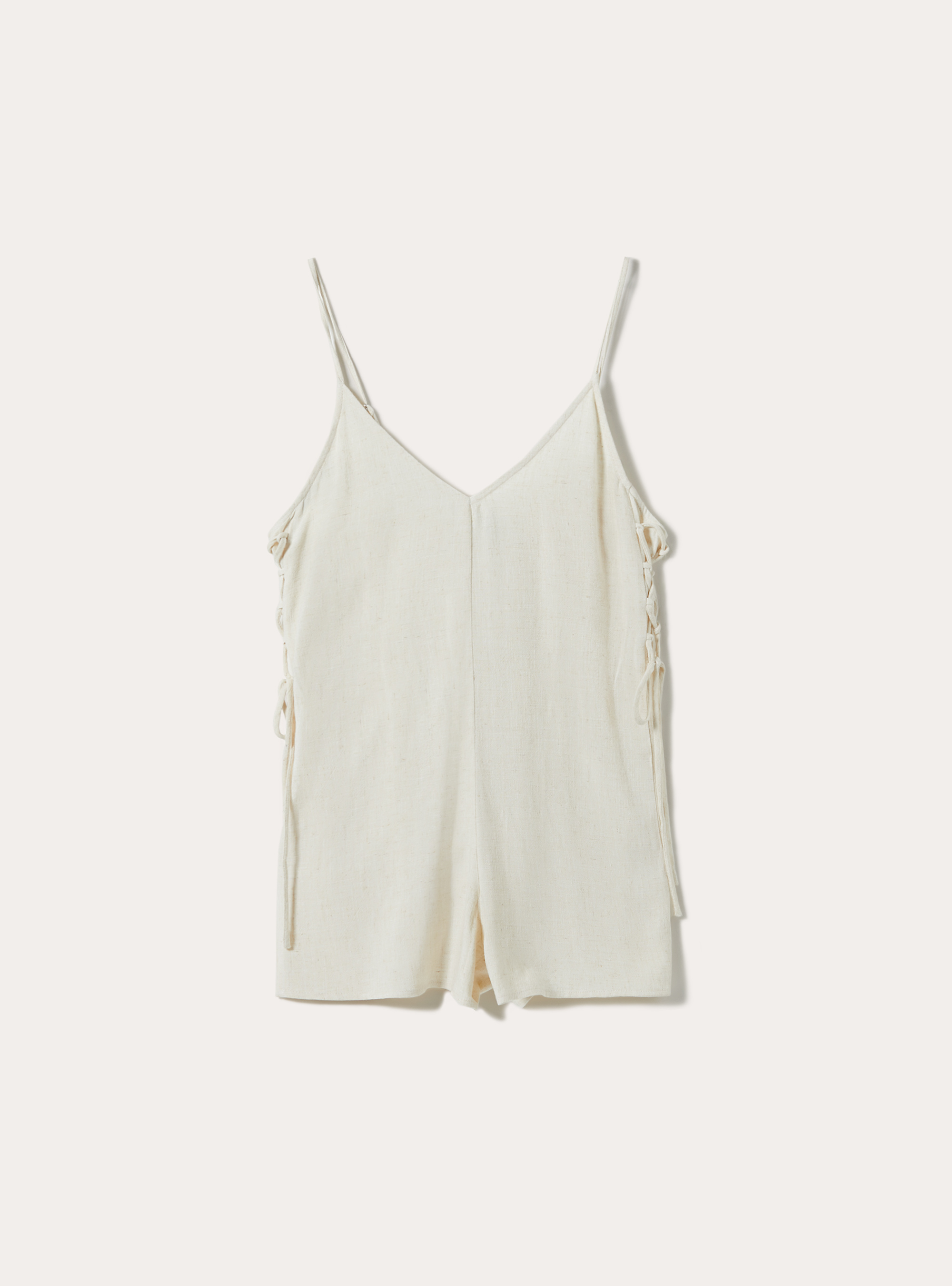 Tuta in misto lino, MBG3 BEIGE MEL LIGHT