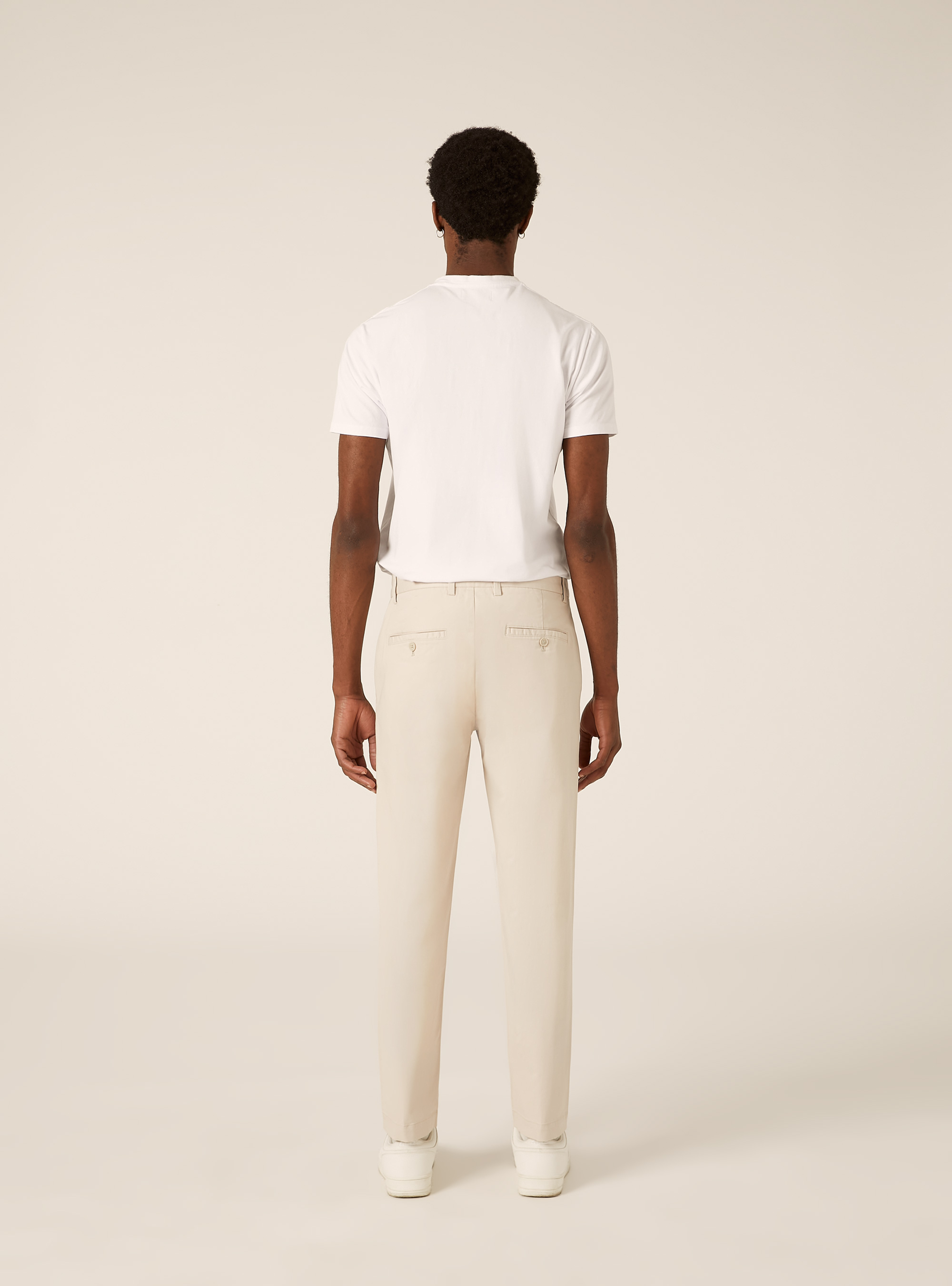 Slim fit chino trousers, CR3 CREAM LIGHT