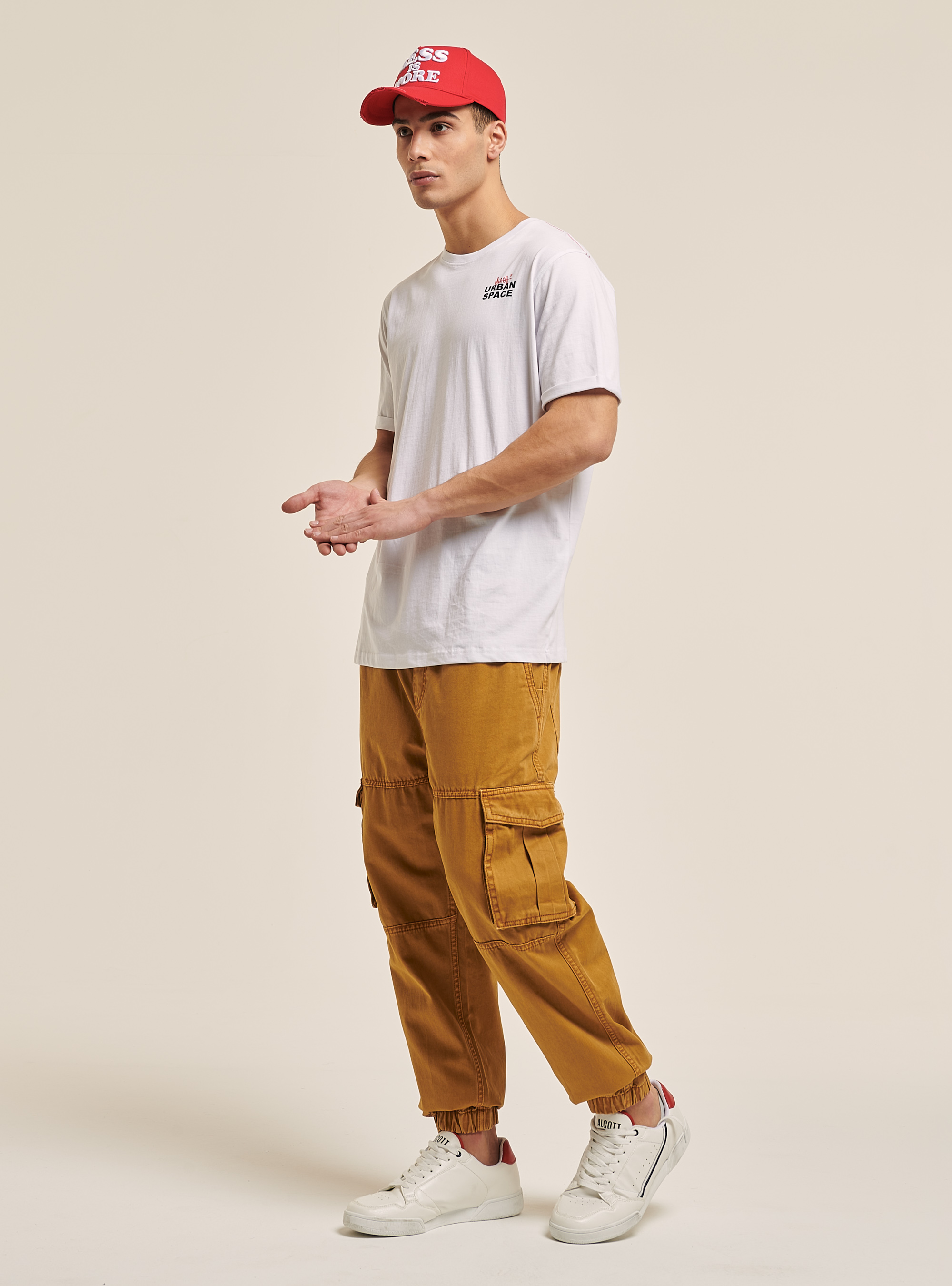 T-shirt avec impression graphique sur le devant et le dos, C099 WHITE