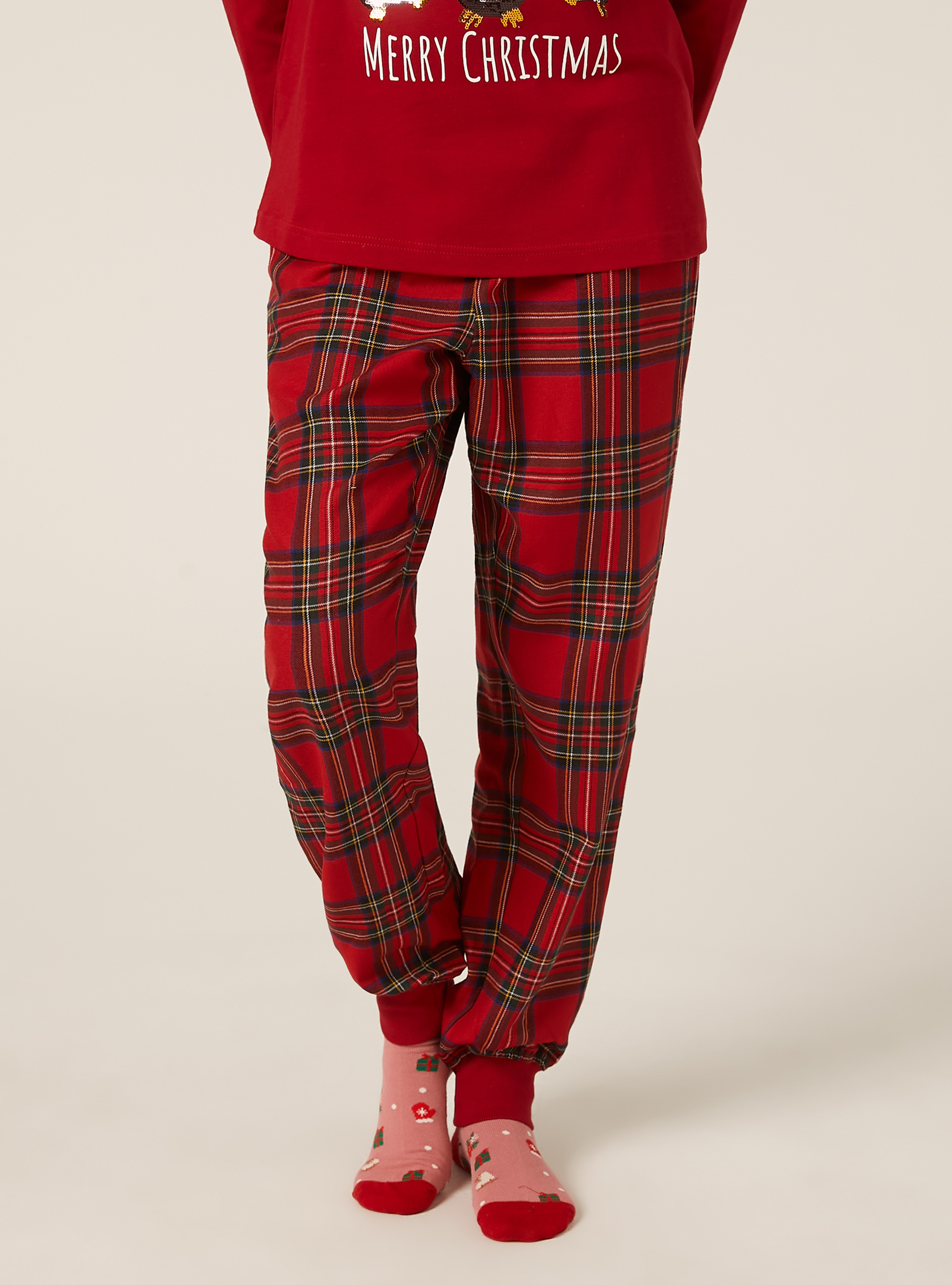 Christmas Family Collection Pajamas, RD2 RED MEDIUM