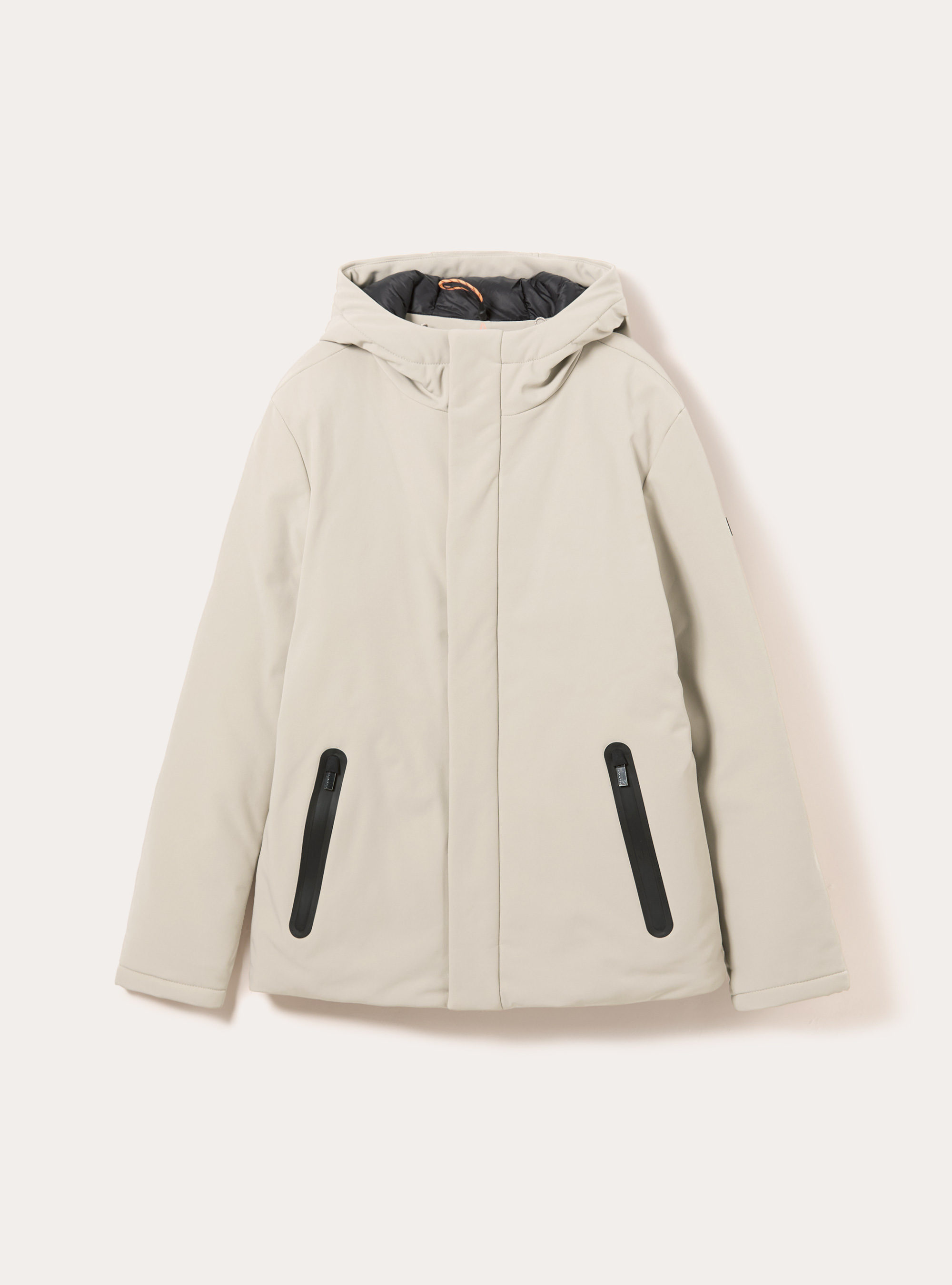Giubbino con cappuccio e zip impermeabili, CR3 CREAM LIGHT