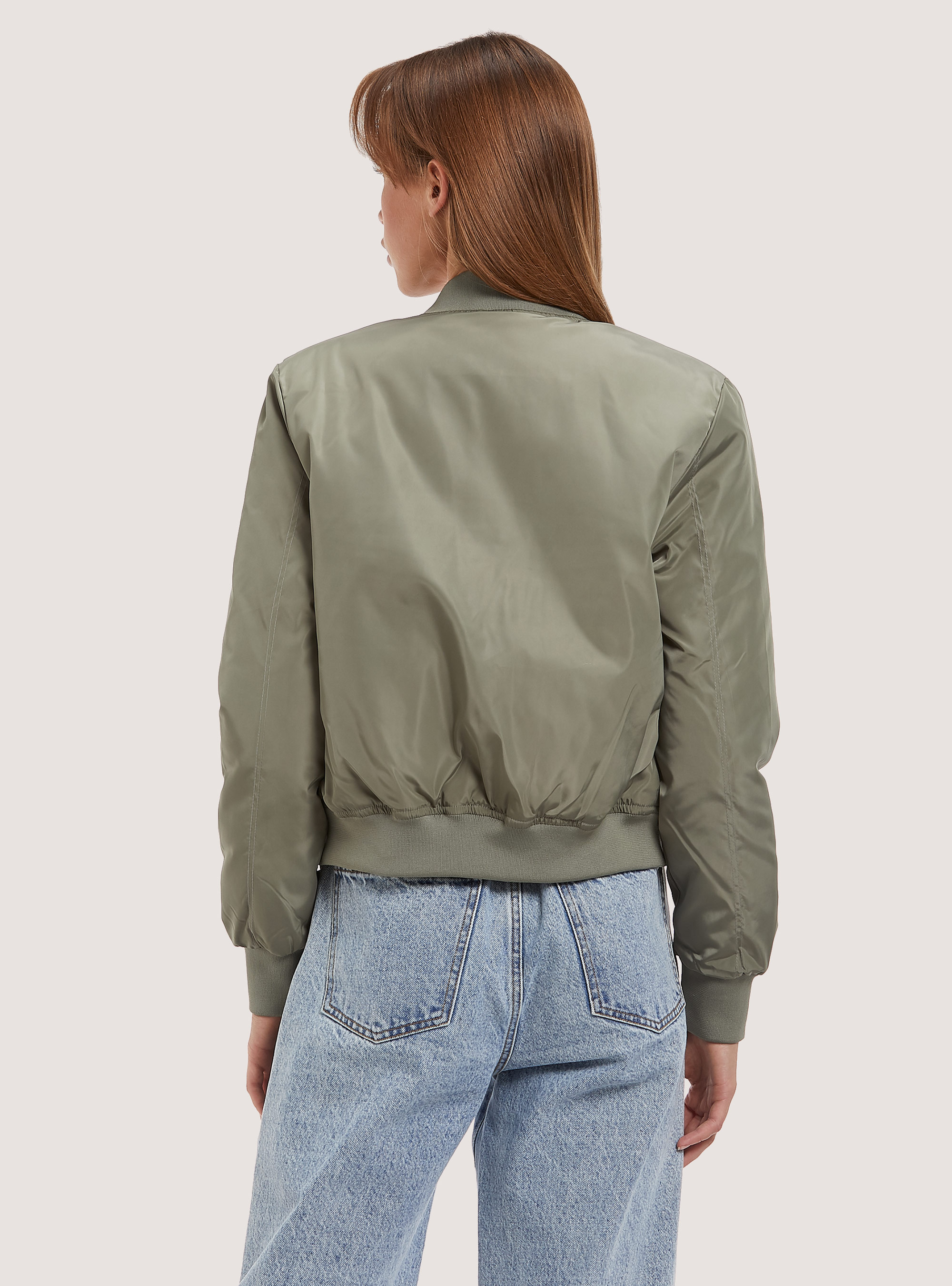 Cropped bomber jacket with recycled padding, KY3 KAKY LIGHT