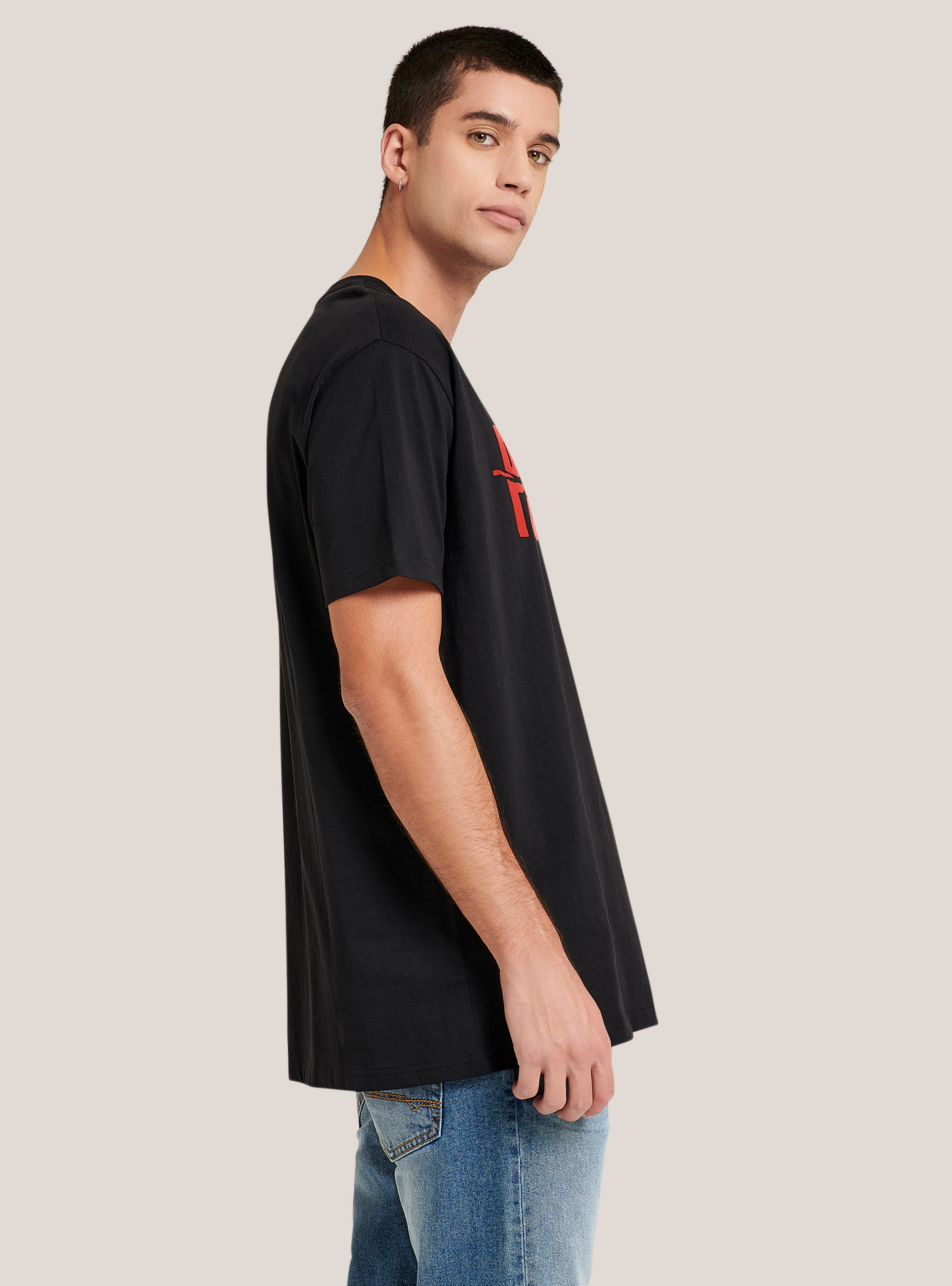 Psyco x Alcott T-shirt, BLACK