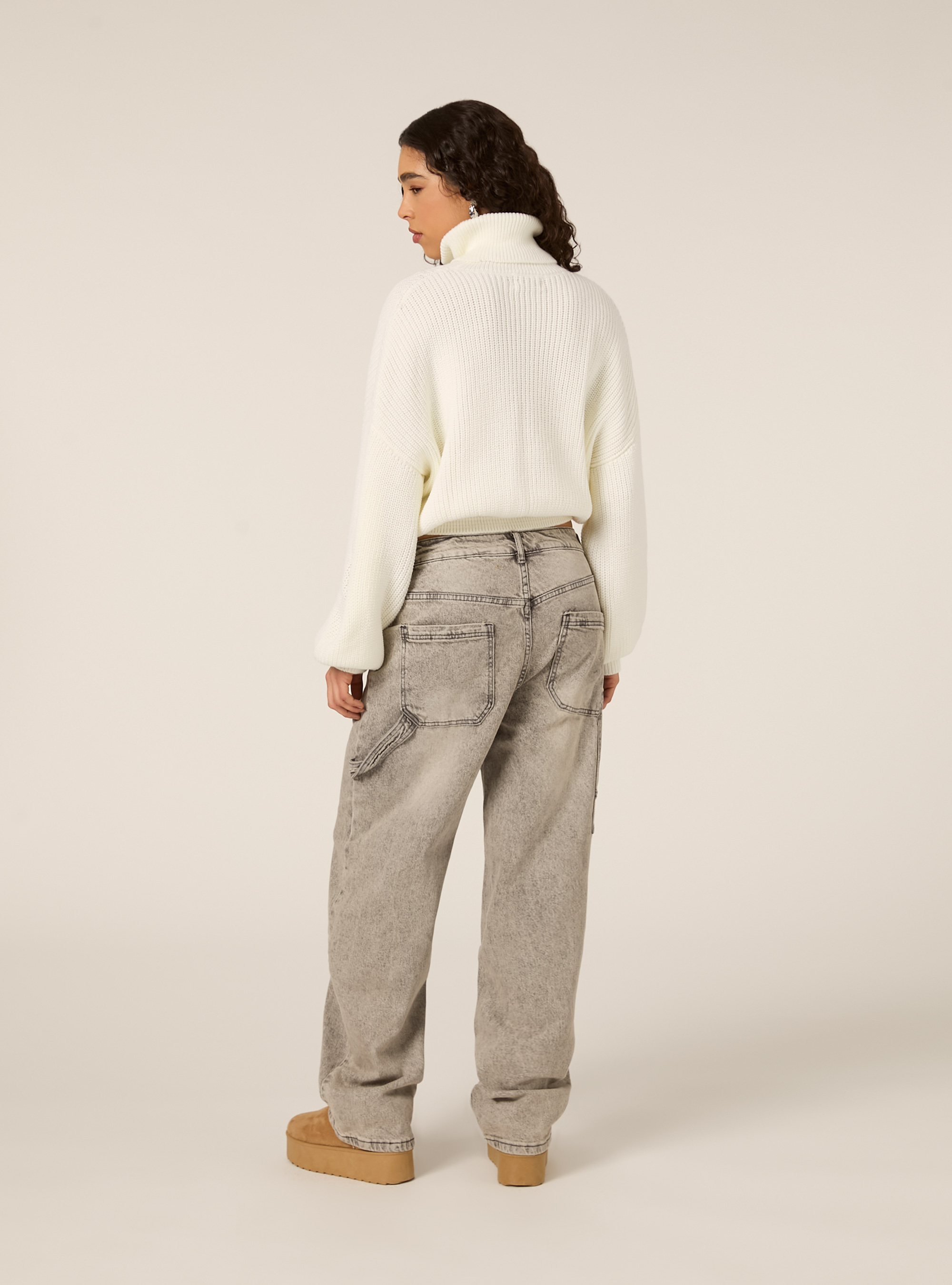 Maglia a collo alto, WH1 OFF WHITE