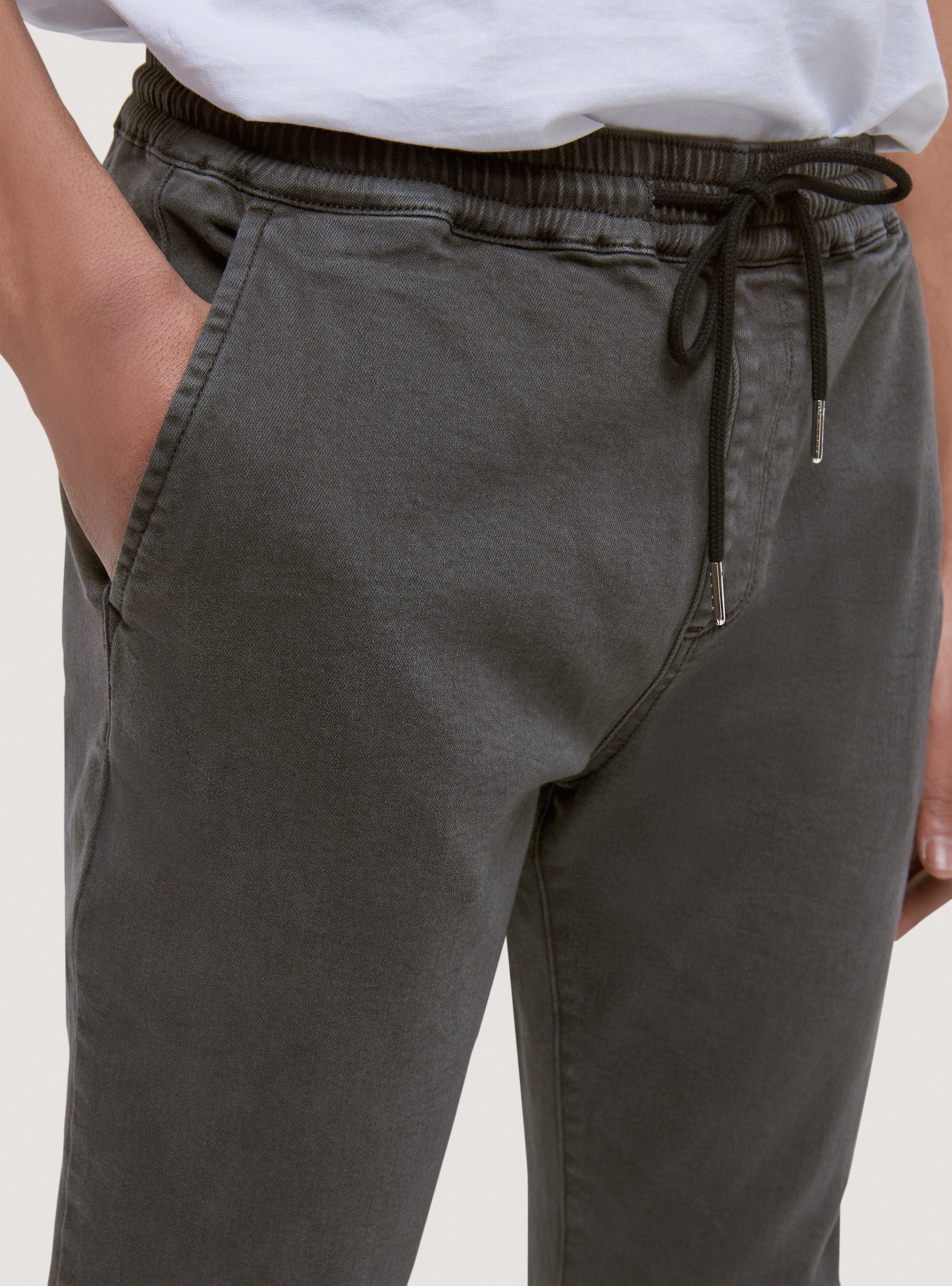 Cotton jogger trousers, C0569 FANGO