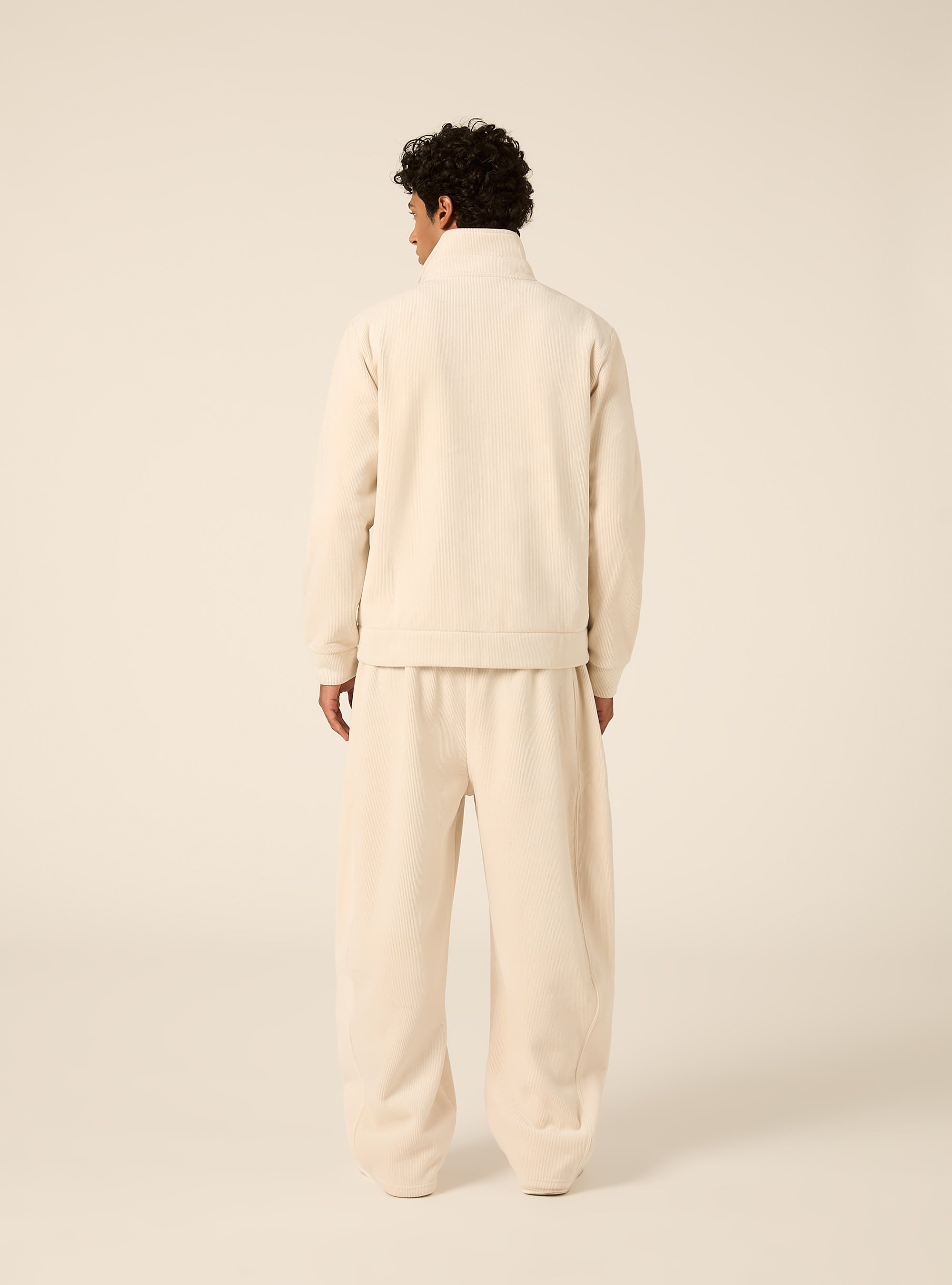 Cardigan in velluto a coste, CR3 CREAM LIGHT