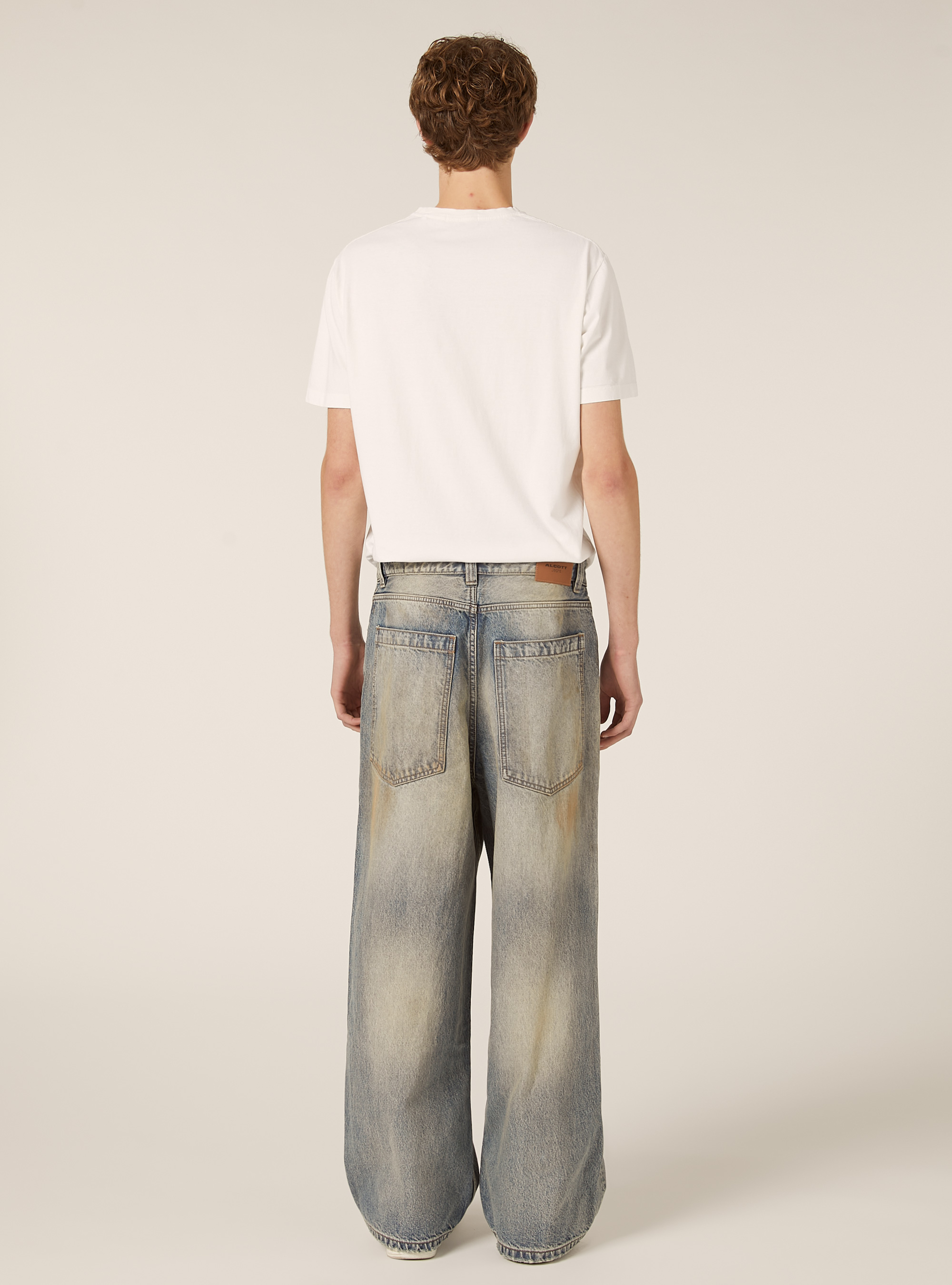 Jeans baggy effet délavé, D202 AZZURRE LIGHT OVERDYE