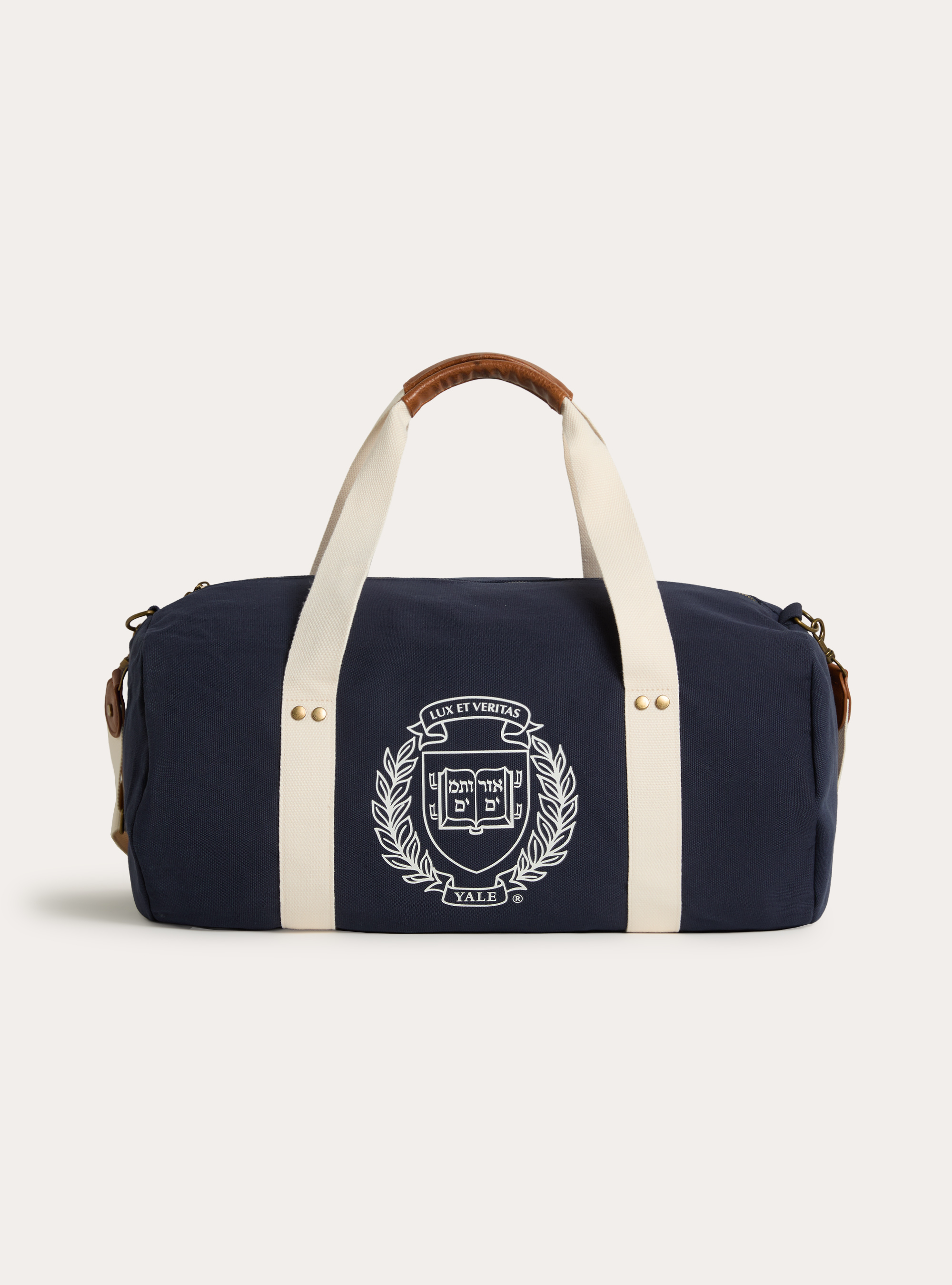 Sac de voyage en toile avec imprime Yale / Alcott, NA2 NAVY MEDIUM
