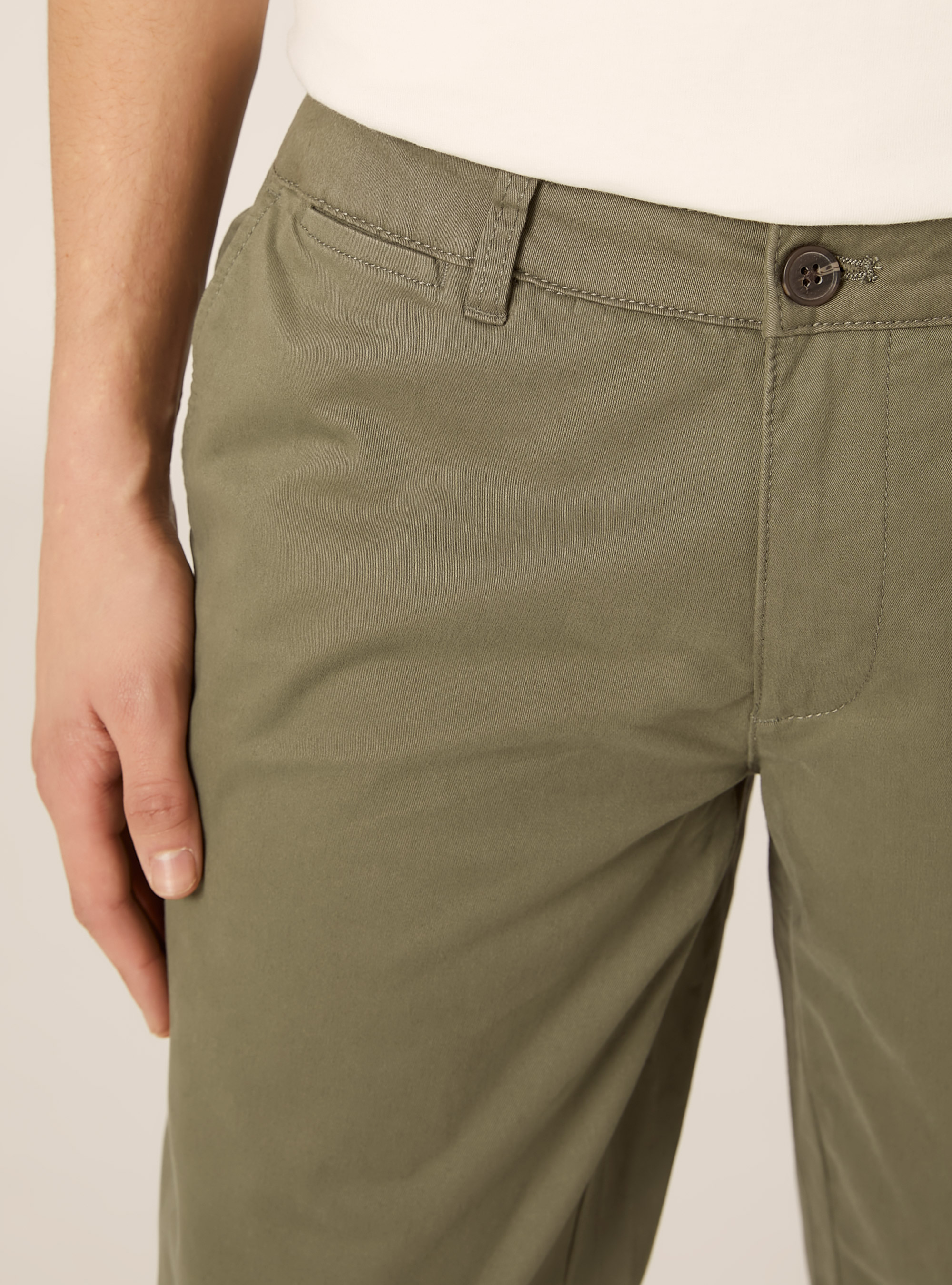 Skinny Fit Chino-Hose aus Stretch-Twill, KY2 KAKY MEDIUM