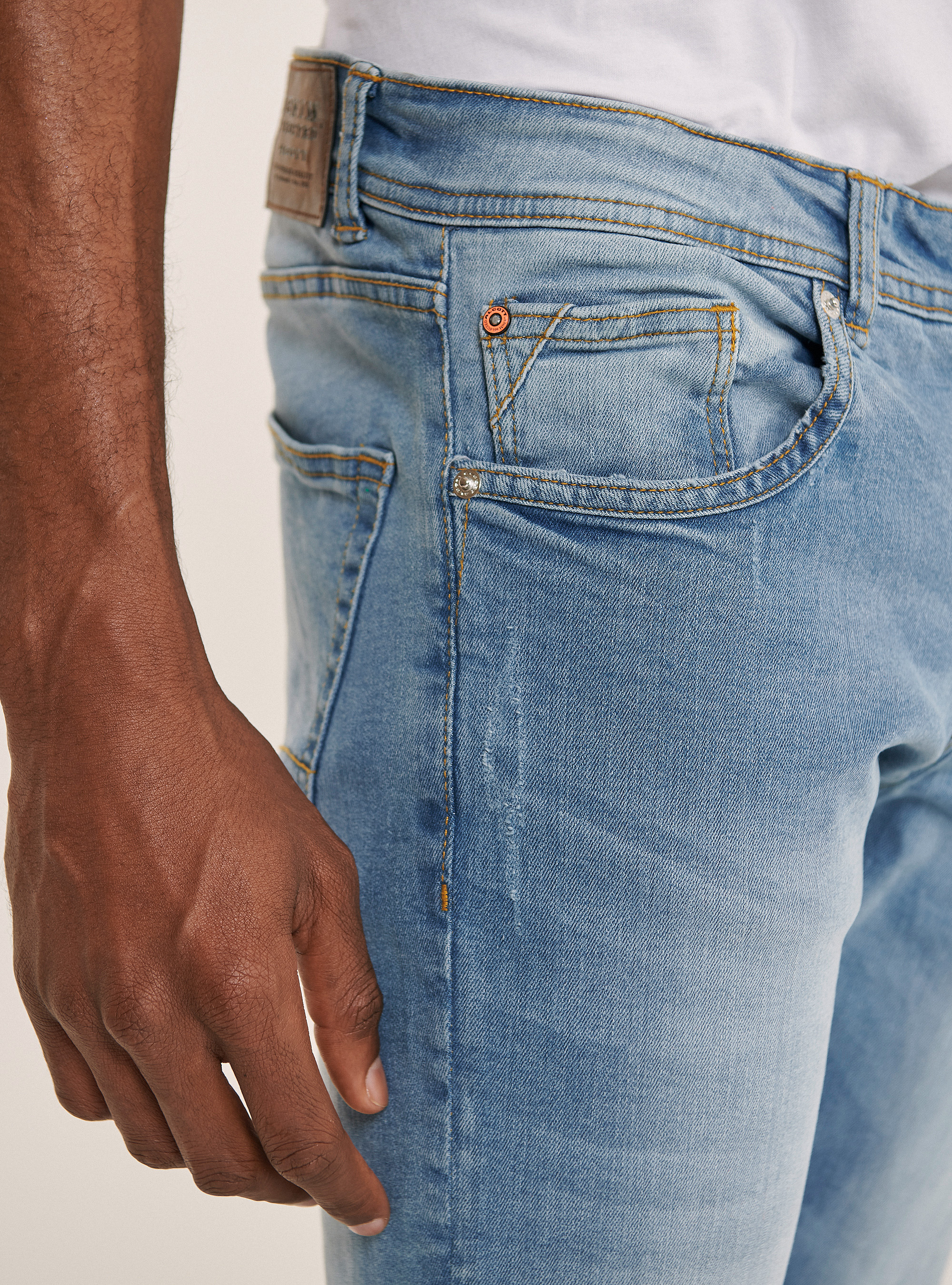 Super stretch skinny fit jeans, BLUE