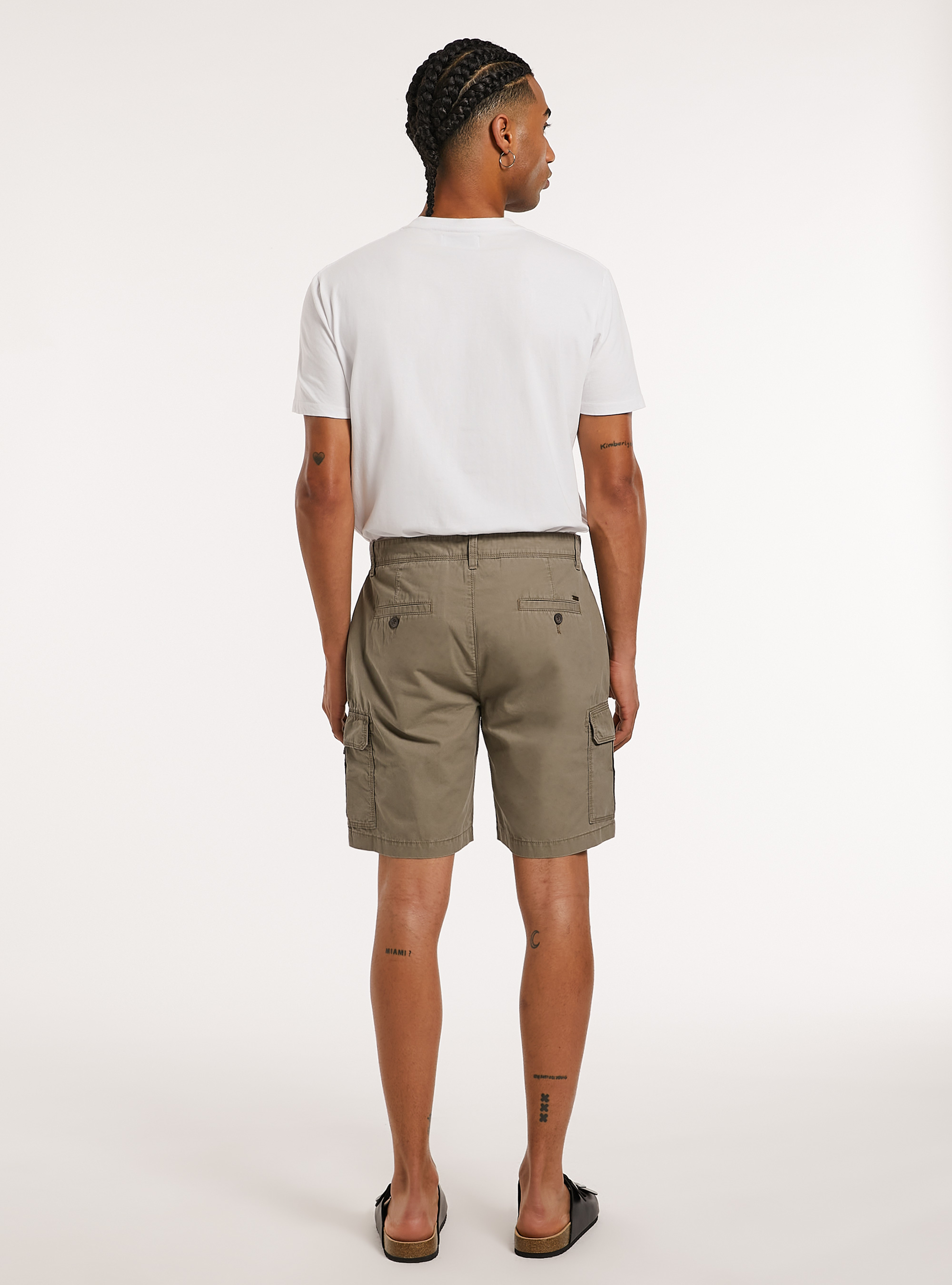 Cotton cargo bermuda shorts, BR2 BROWN MEDIUM