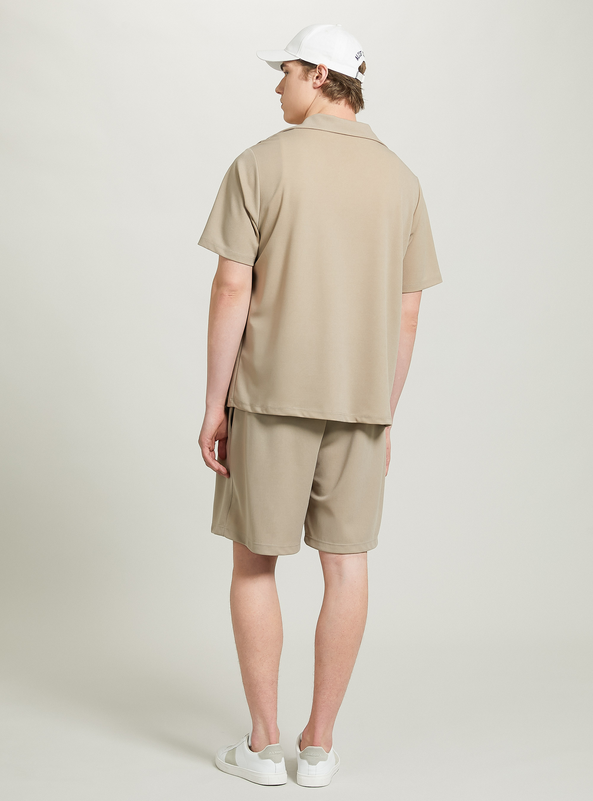 Short-sleeved over shirt, BG2 BEIGE MEDIUM