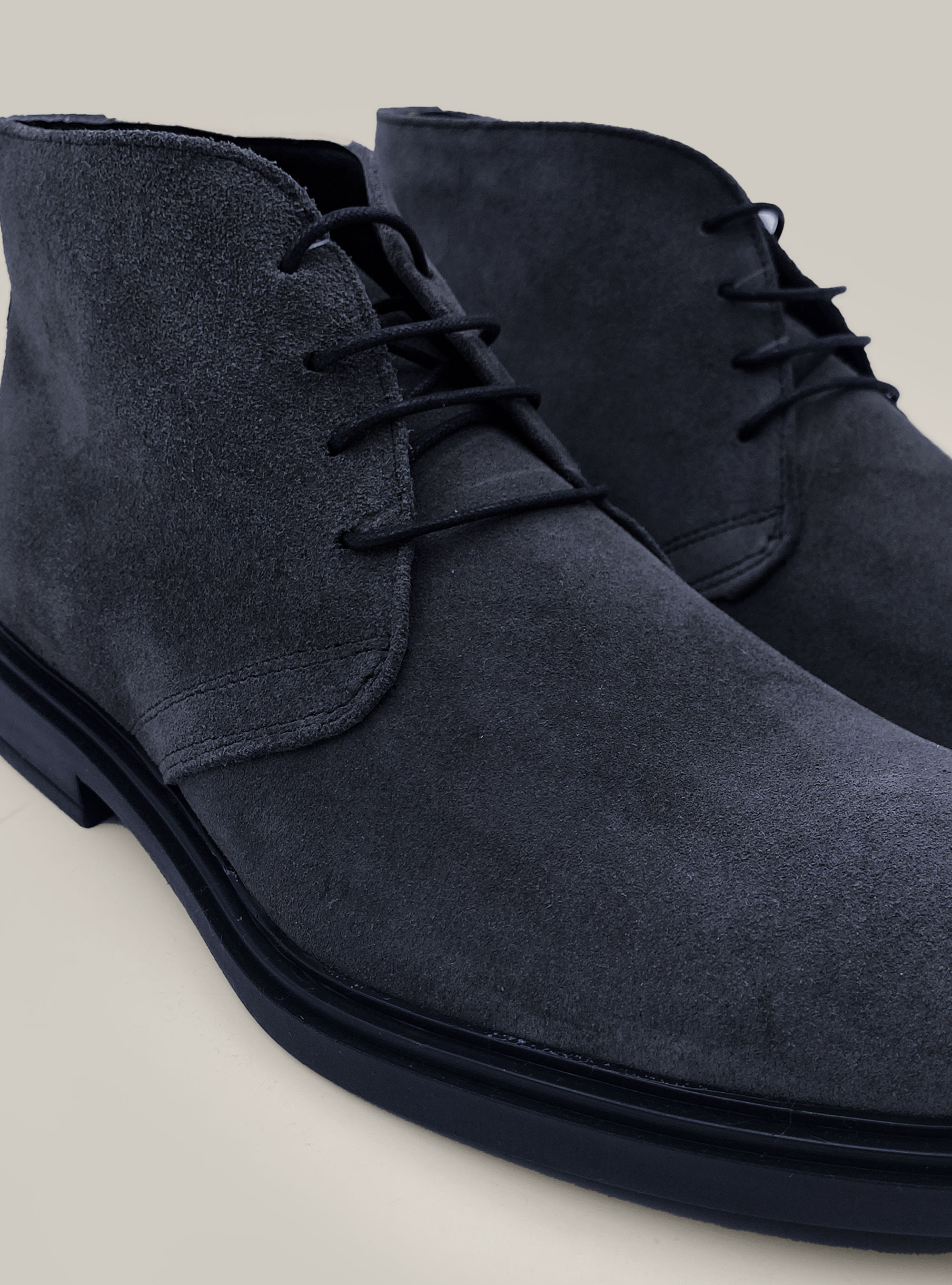 Suede ankle boots, BLUE NAVY