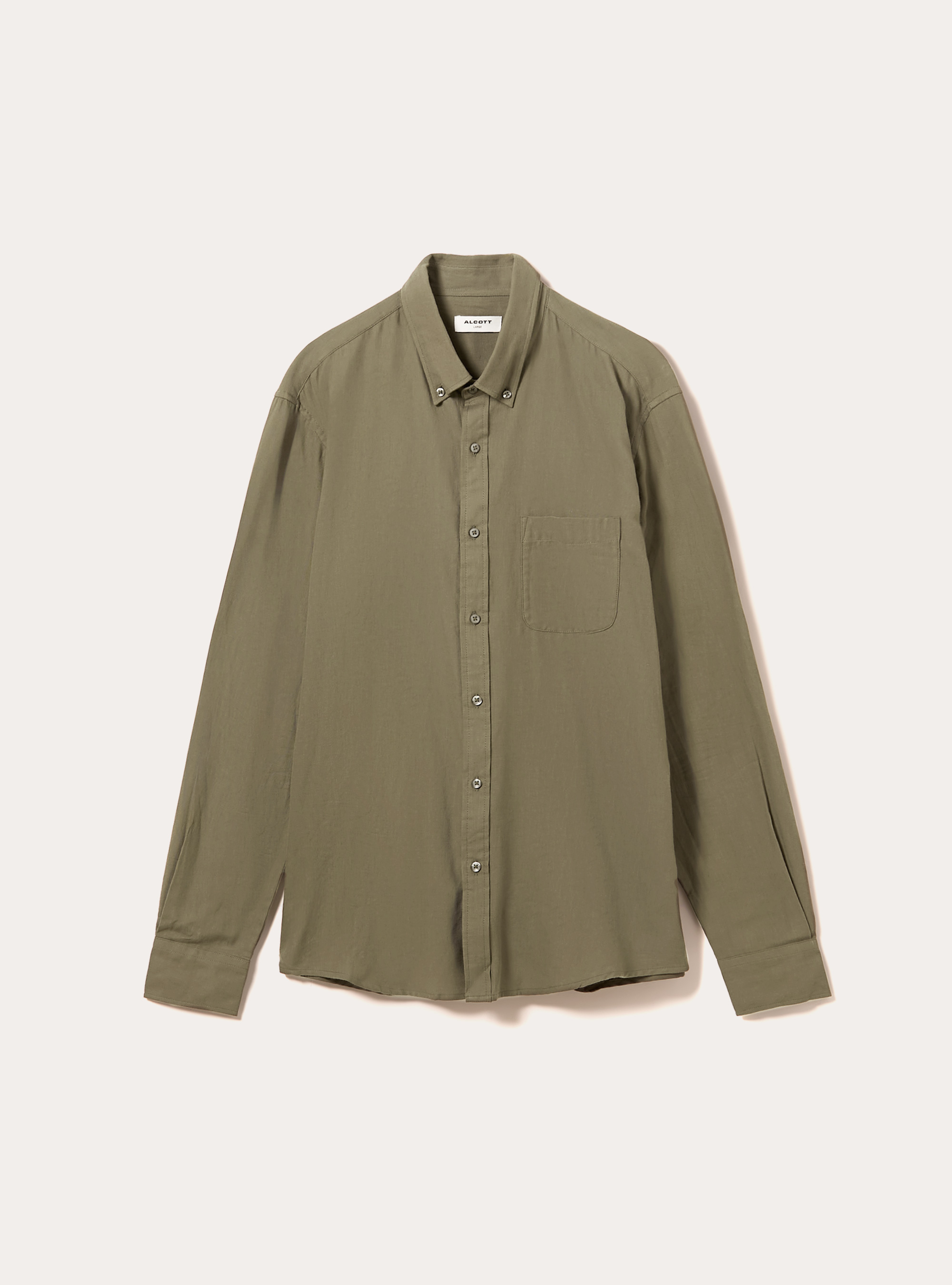 Regular fit flannel shirt, KY1 KAKY DARK