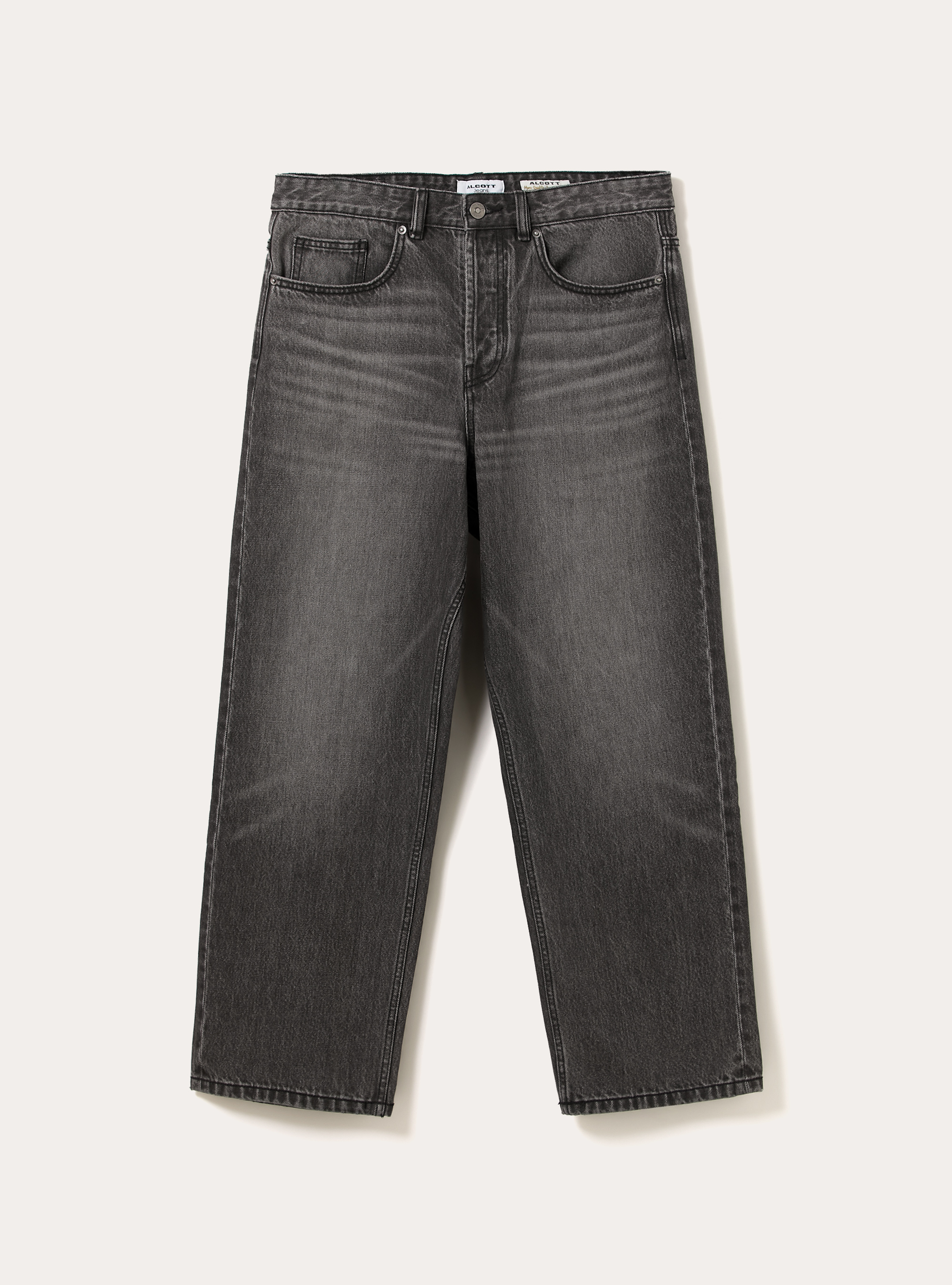 Jeans mit geradem Schnitt, D000 BLACK