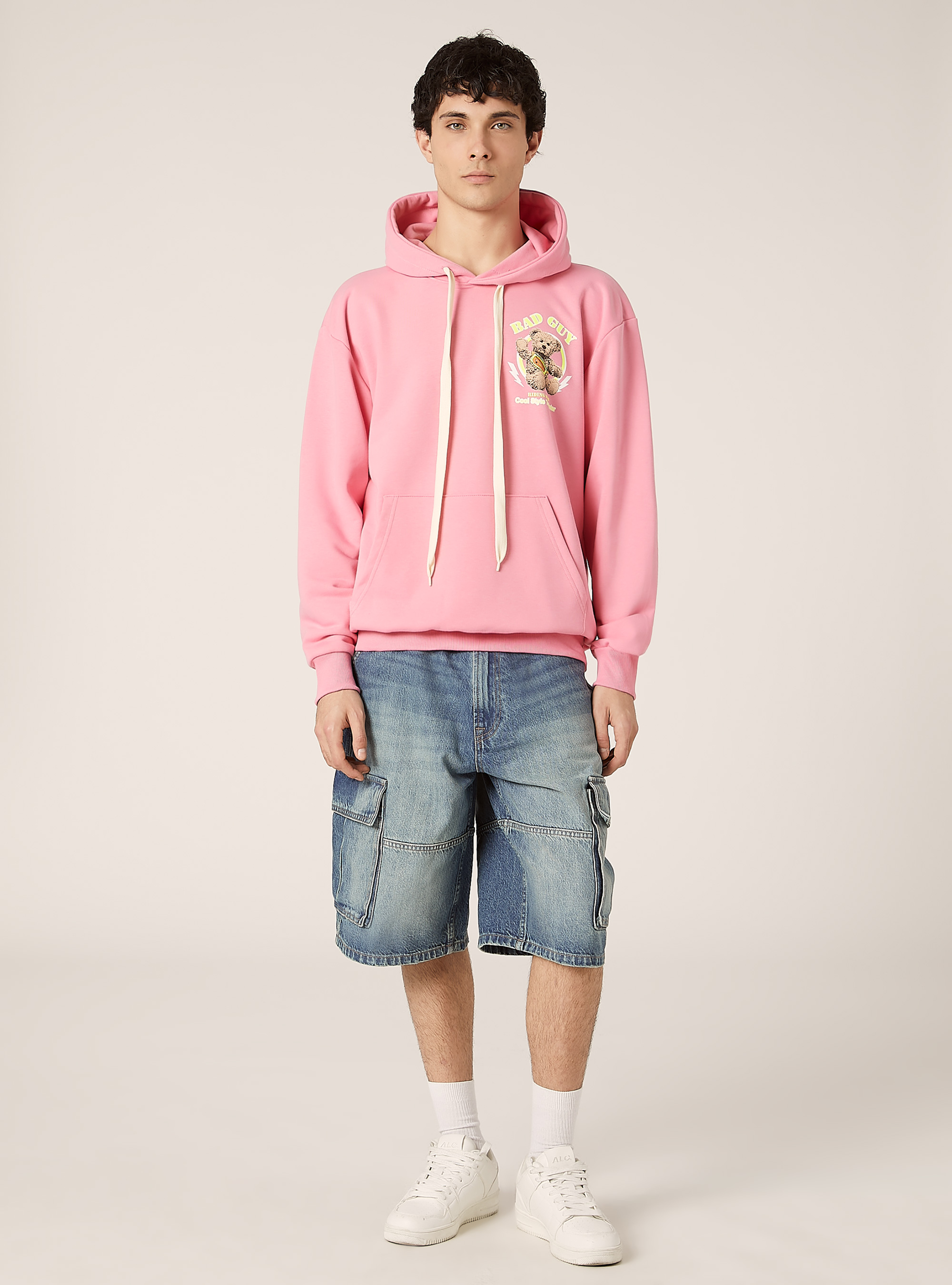 POP STATEMENT hoodie, PK2 PINK MEDIUM