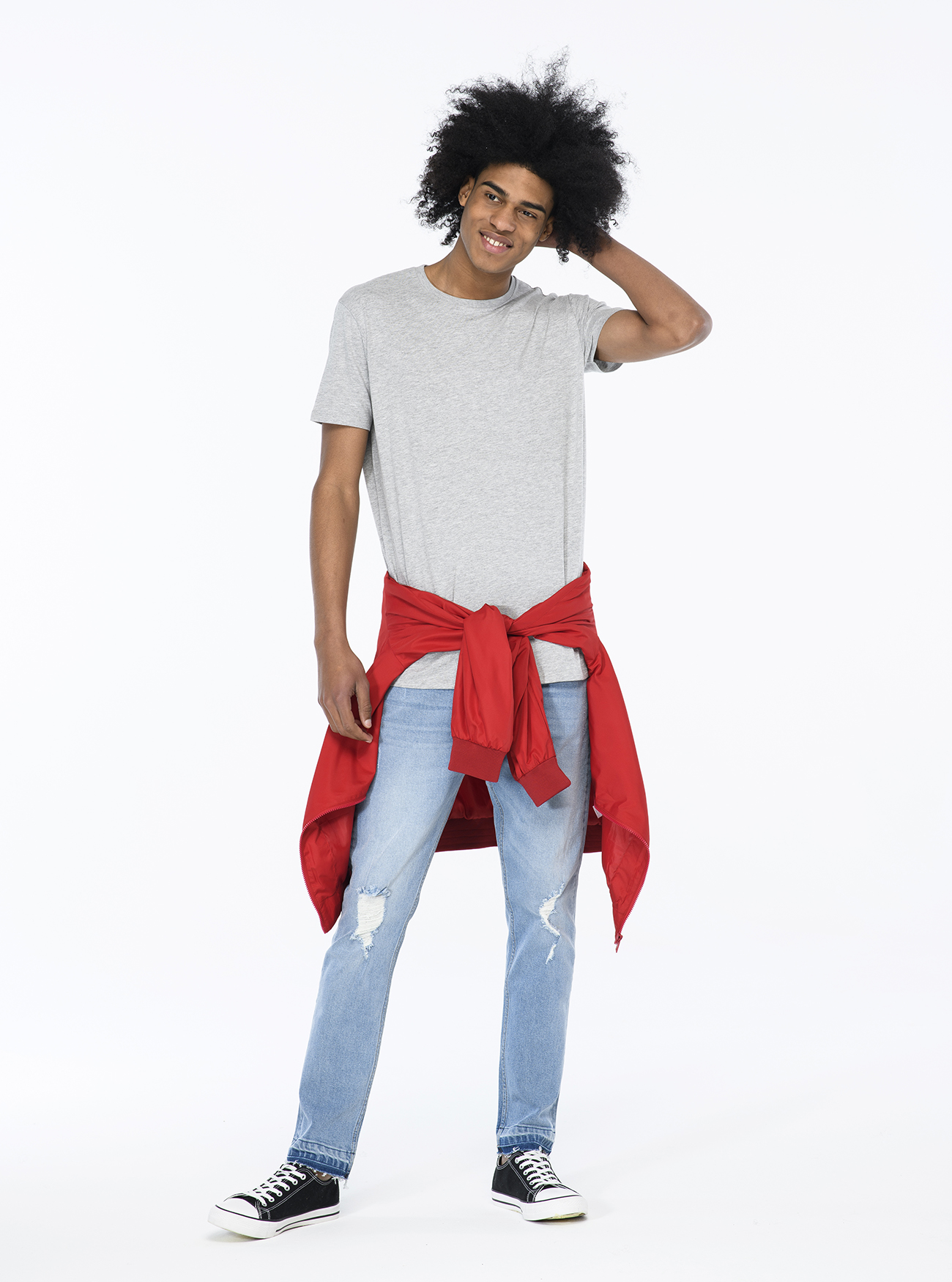 T-shirt tinta unita, C143 LIGHT GREY M