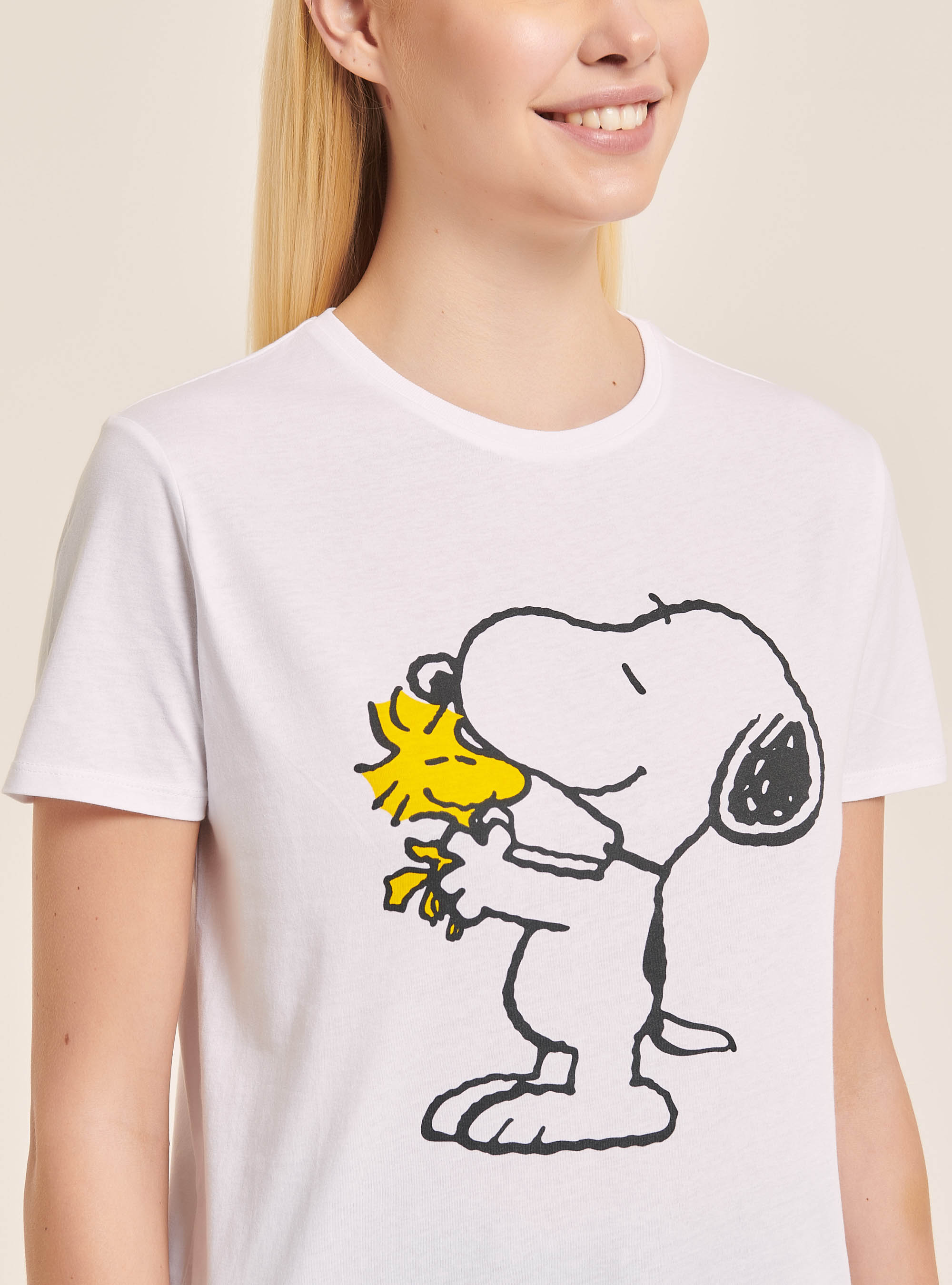 T-shirt Peanuts x Alcott, WHITE