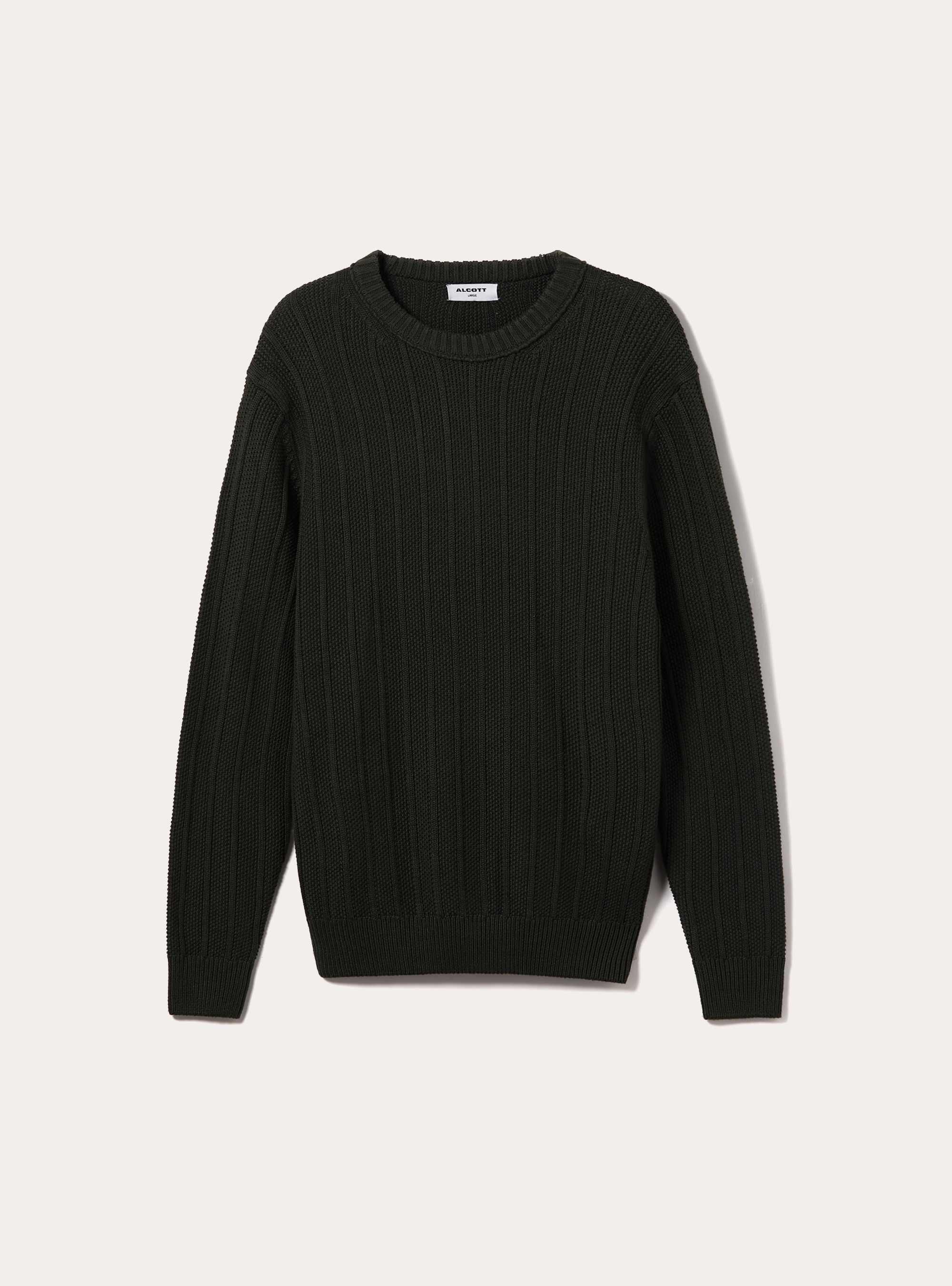 Pull-over texturé coupe classique, KY1 KAKY DARK