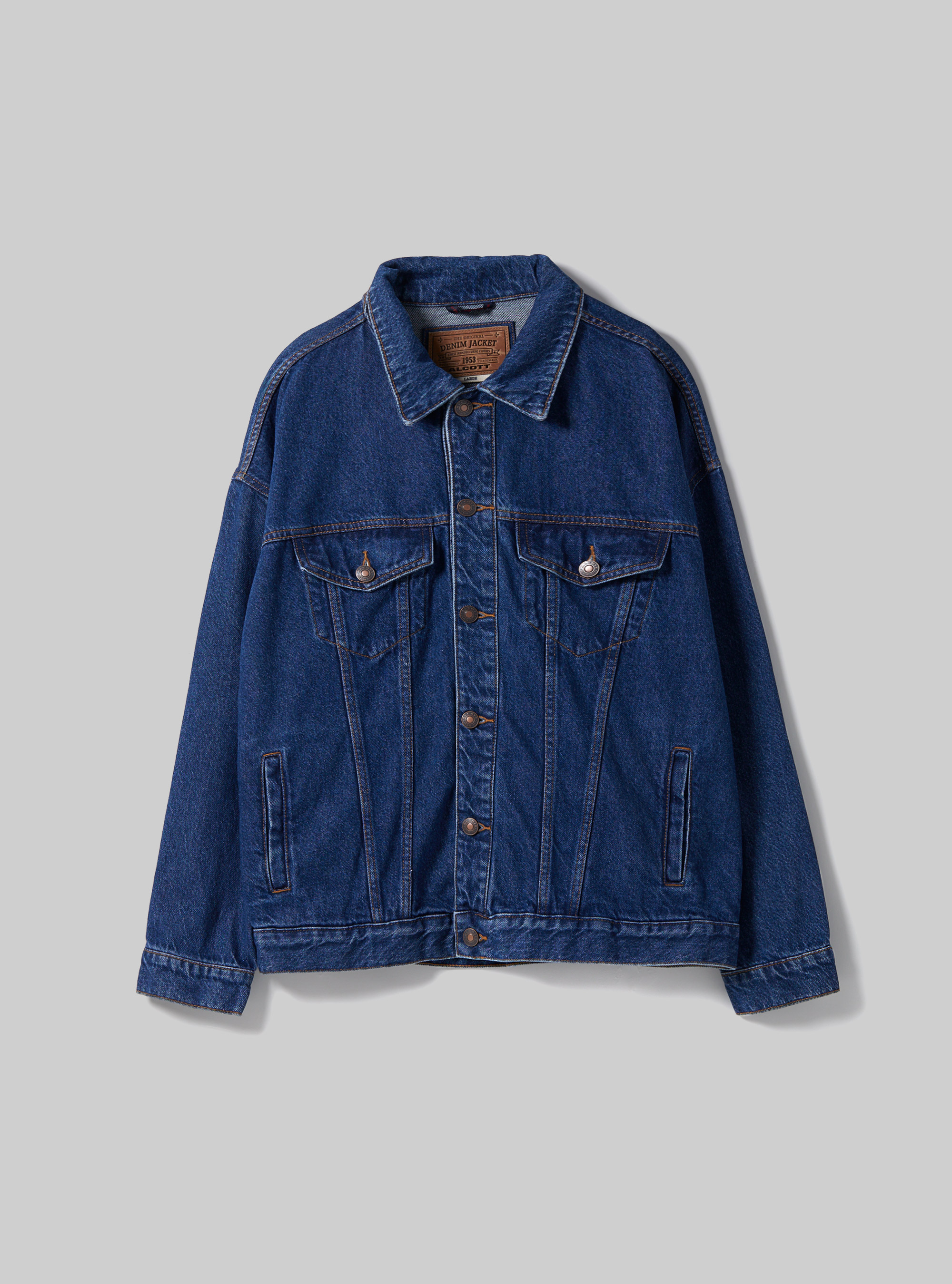 Oversize denim jacket, D001 DEEP BLUE