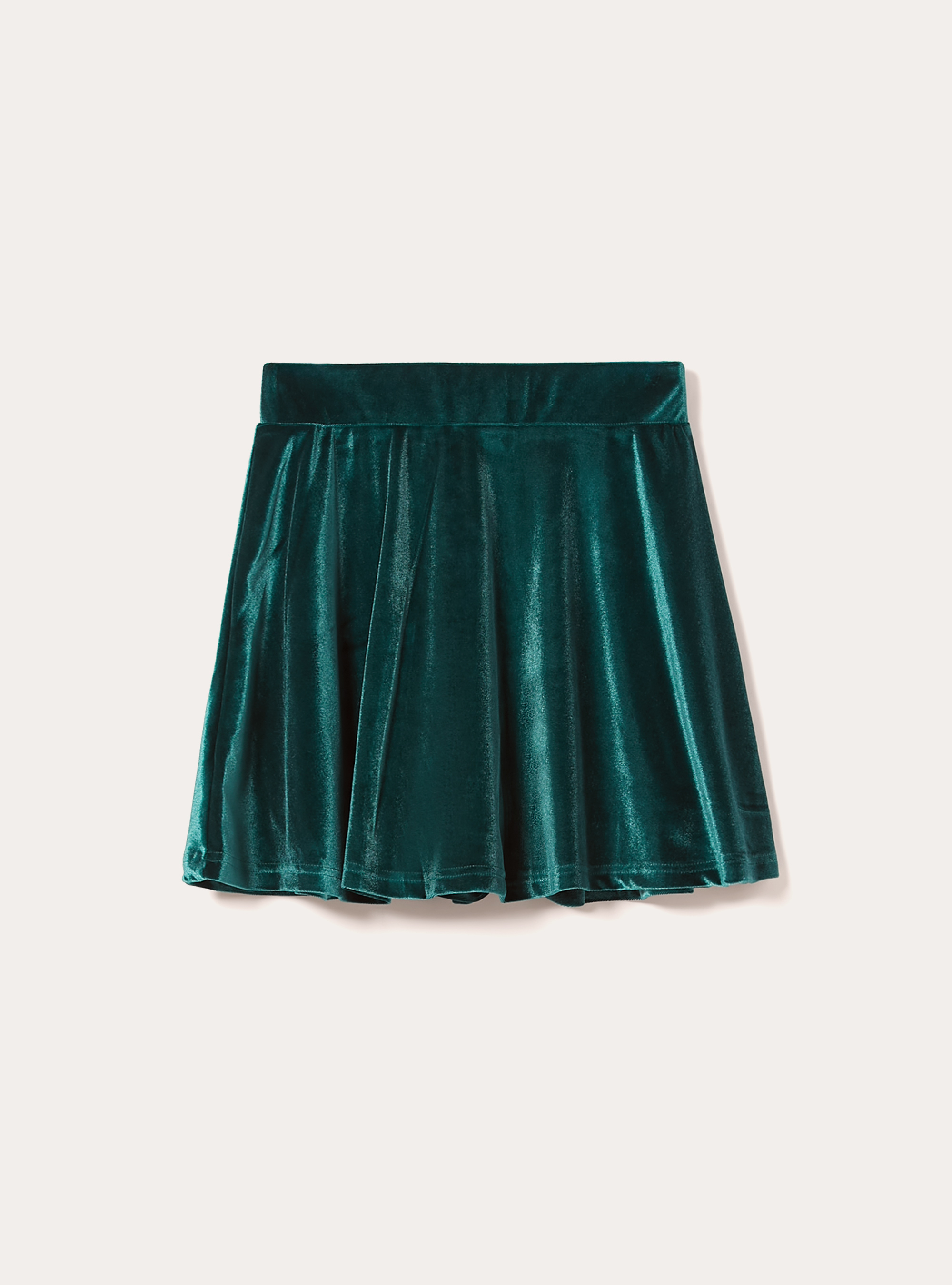Skort in velluto, GN1 GREEN DARK