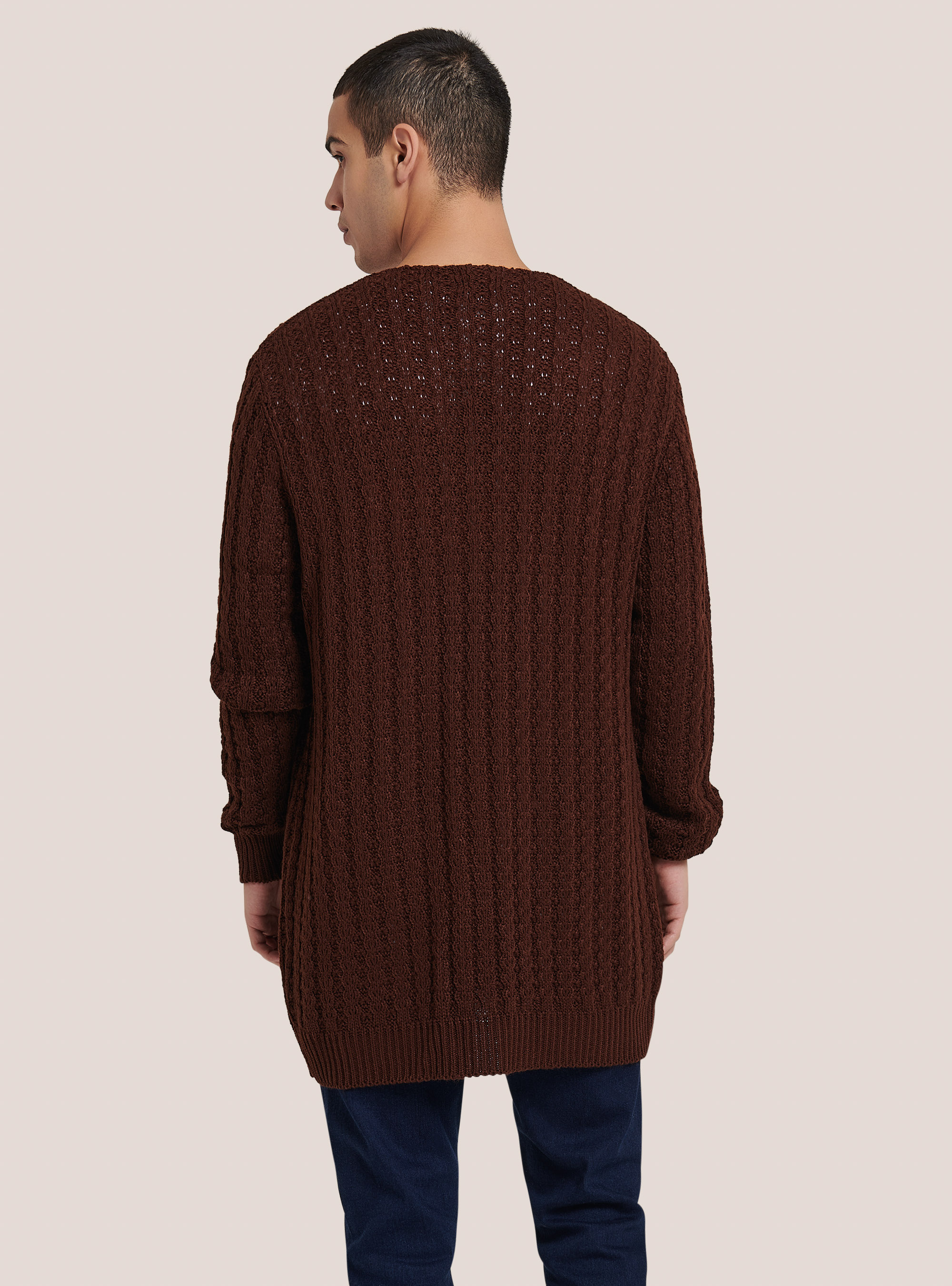 Knitted cardigan, TORTORA 0542C