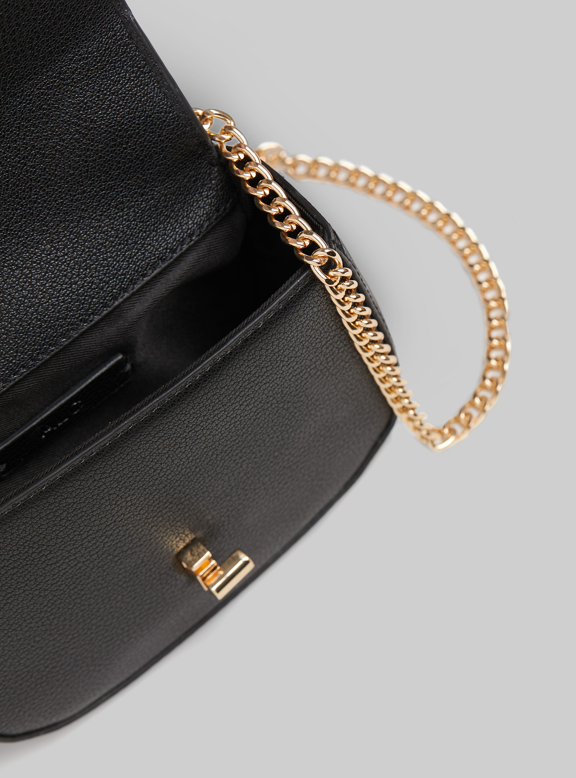 Borsa mini con fibbia, BK1 BLACK