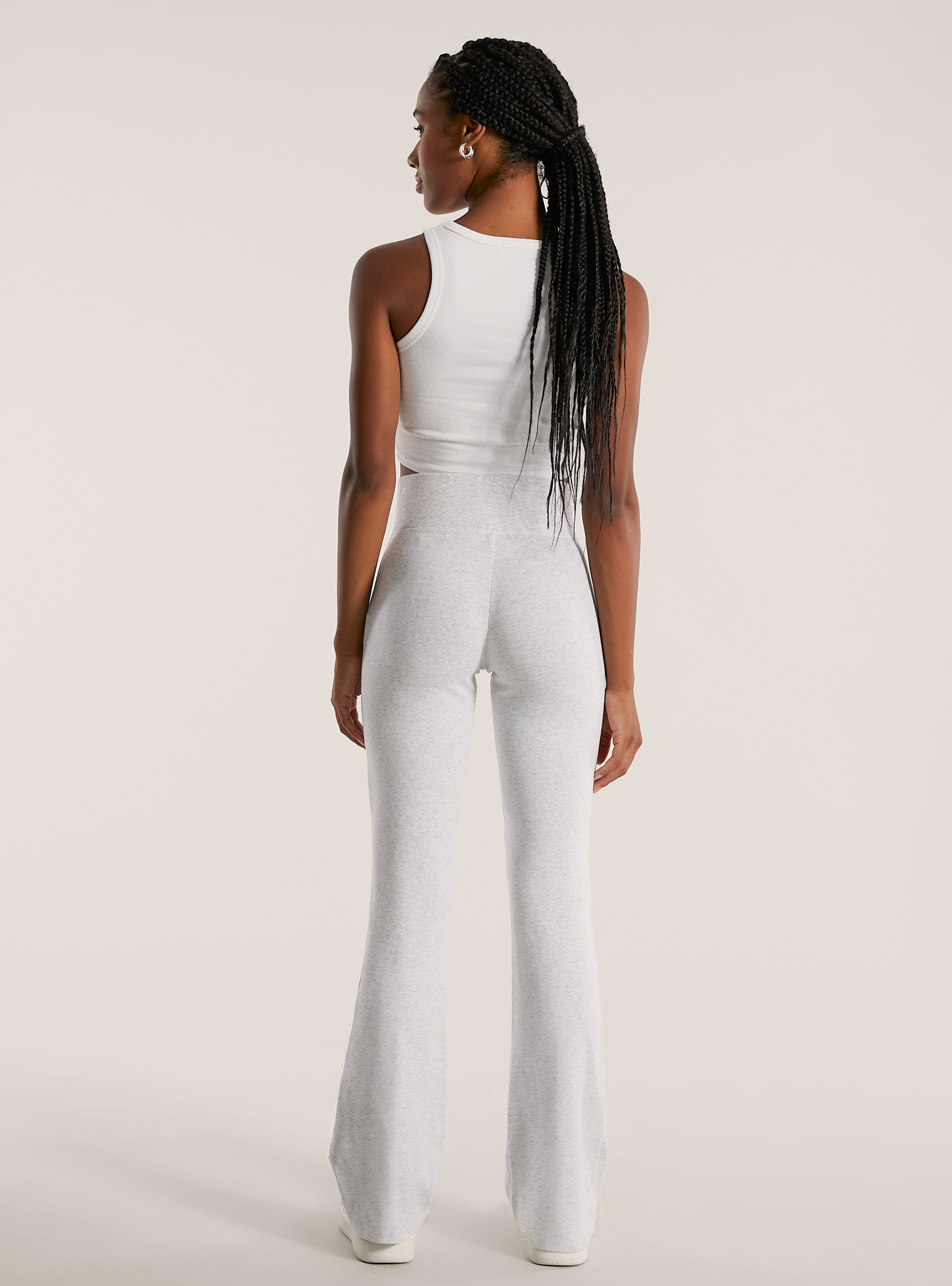 Flare leggings, MGY3 GREY MEL LIGHT