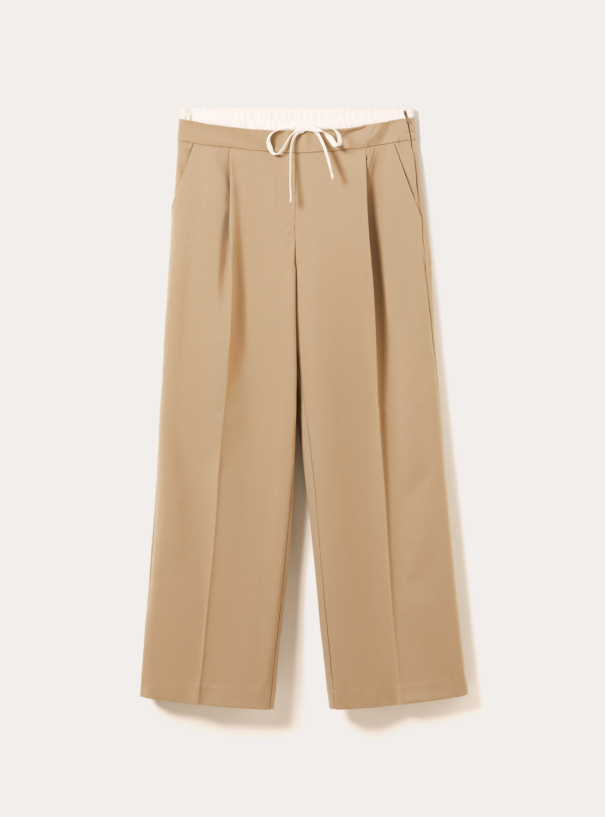 Pantaloni con doppia cinta, BG2 BEIGE MEDIUM