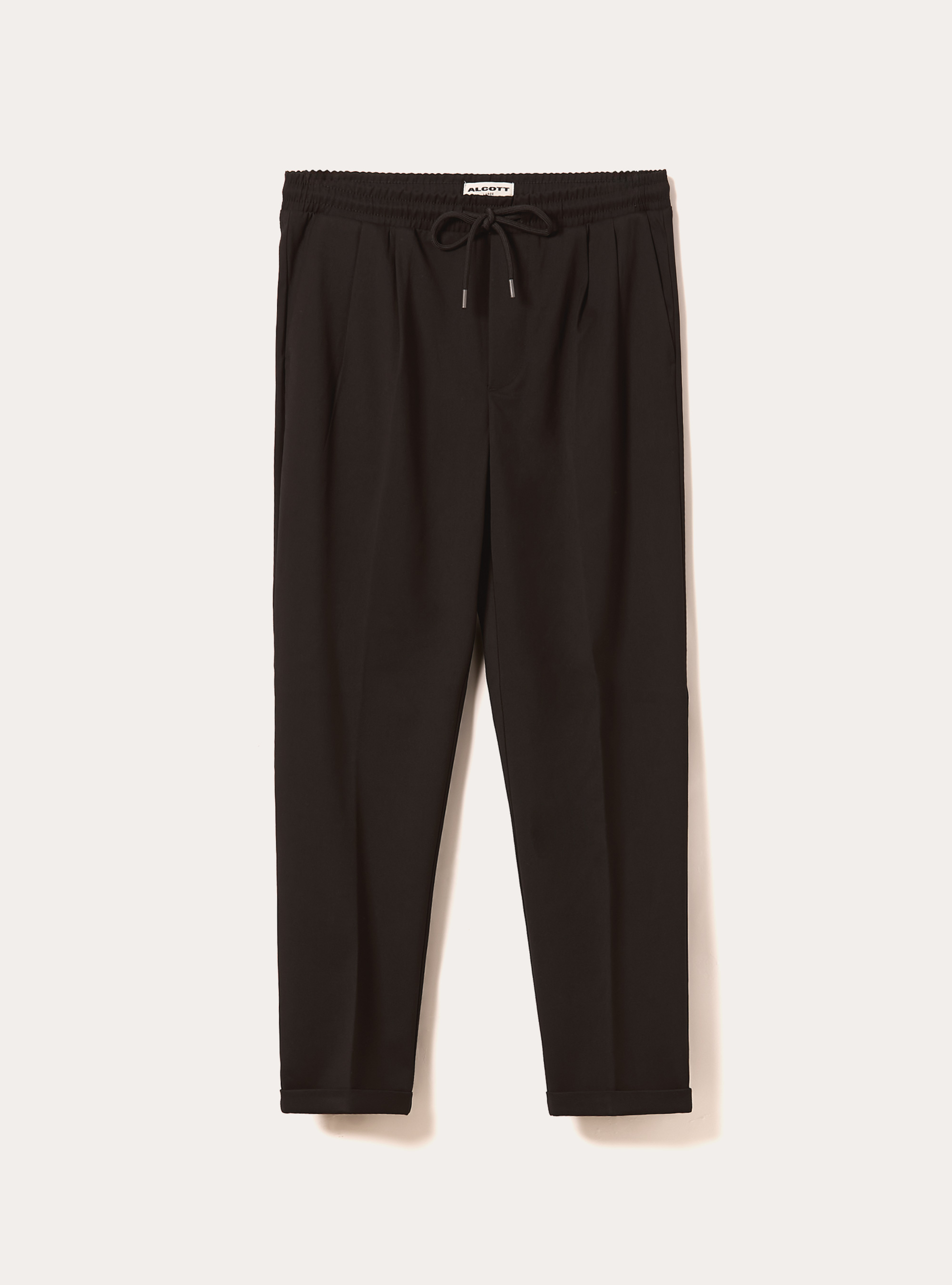 Twill jogger pants, BK1 BLACK