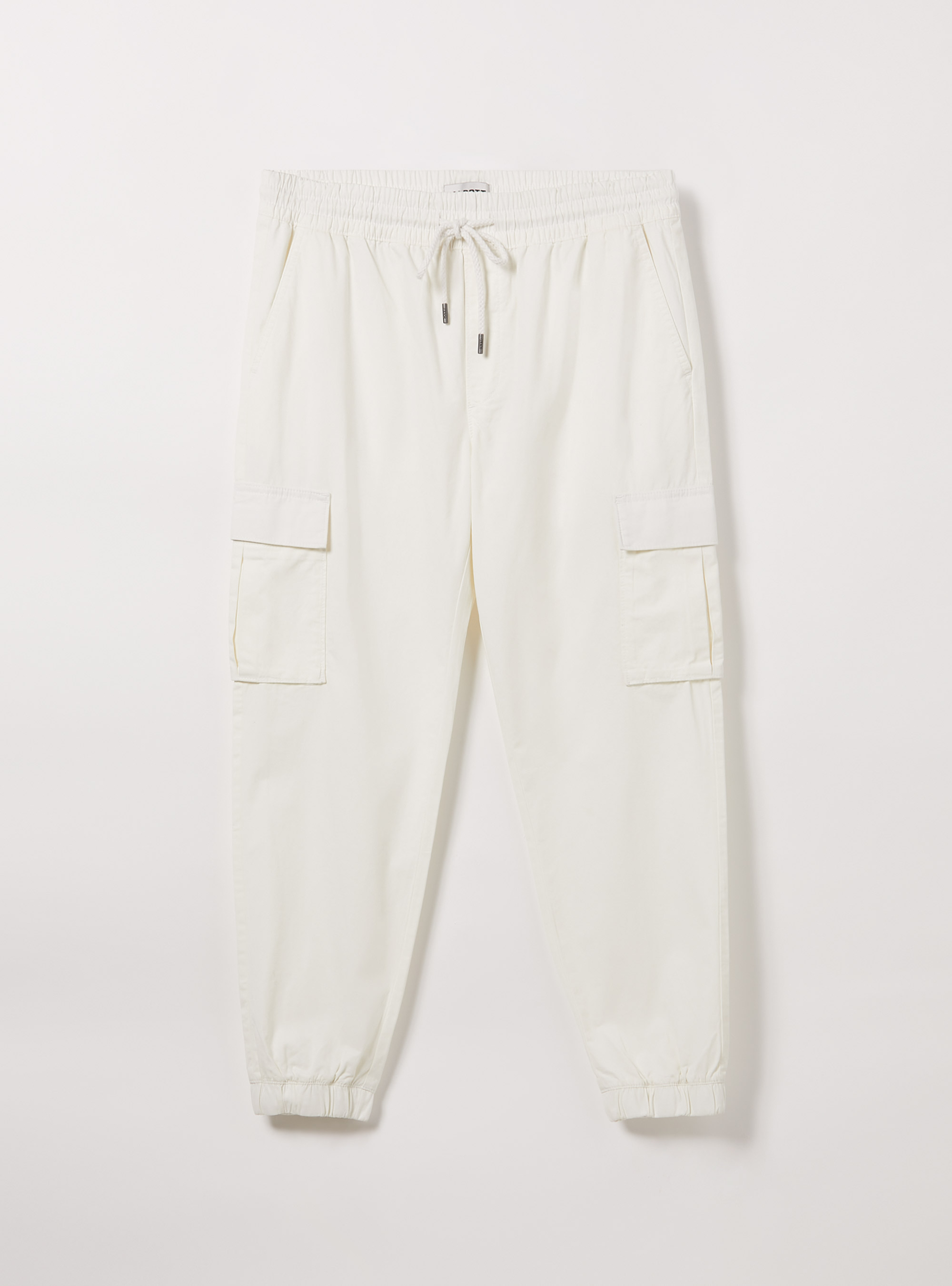 Pantalon jogger en coton, WH1 OFF WHITE