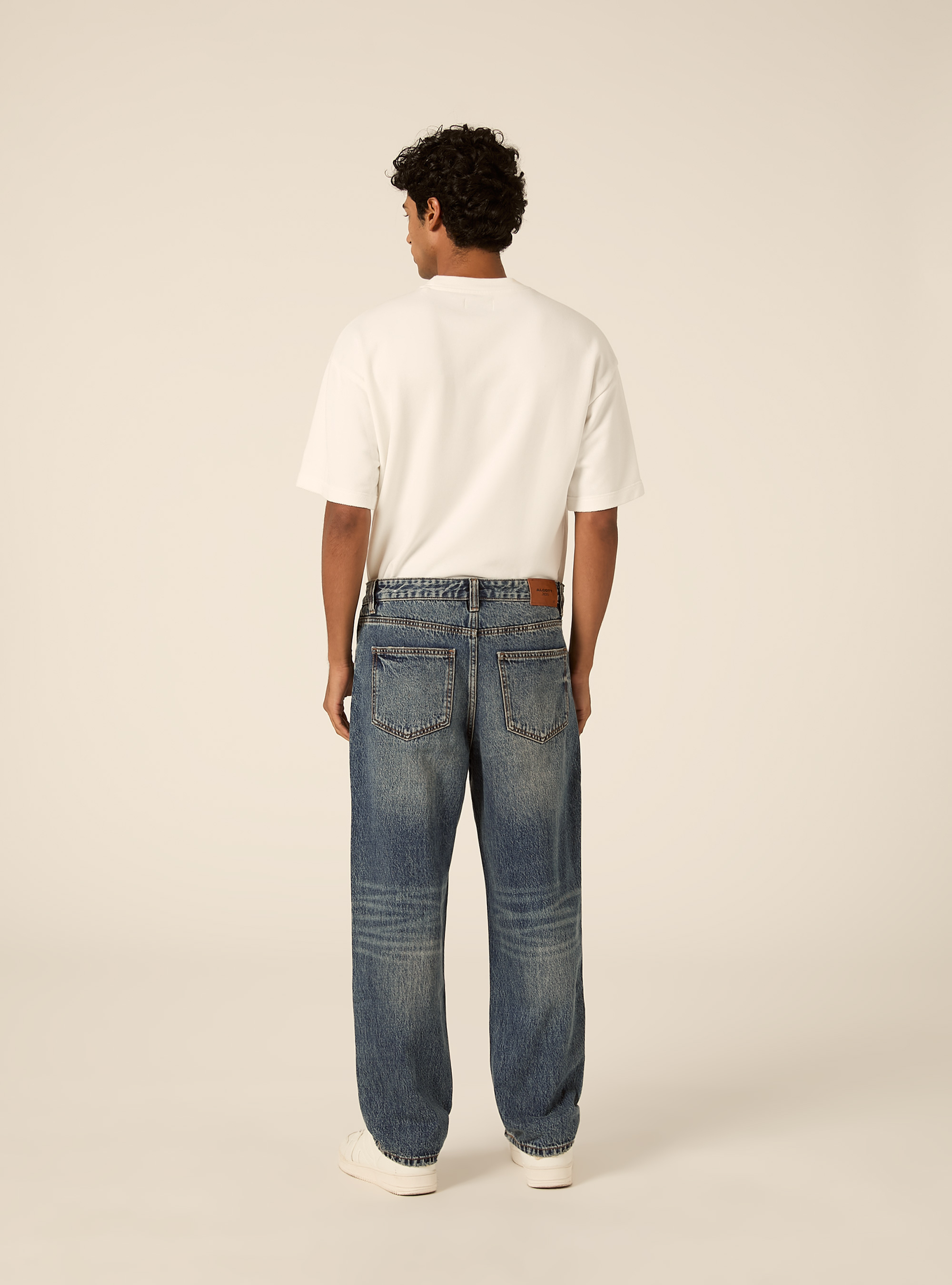Vaqueros tapered fit, D101 BLUE MED OVERDYE