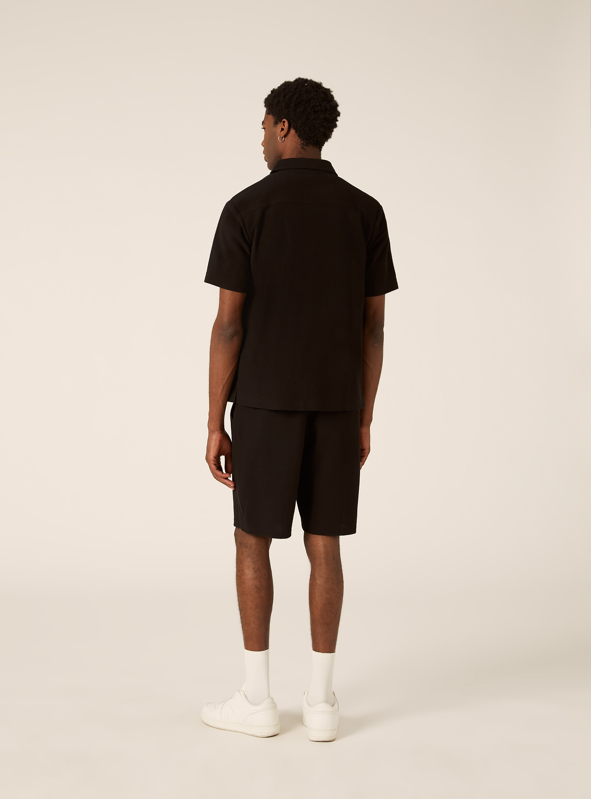 Bermuda in jersey reguar fit, BK1 BLACK