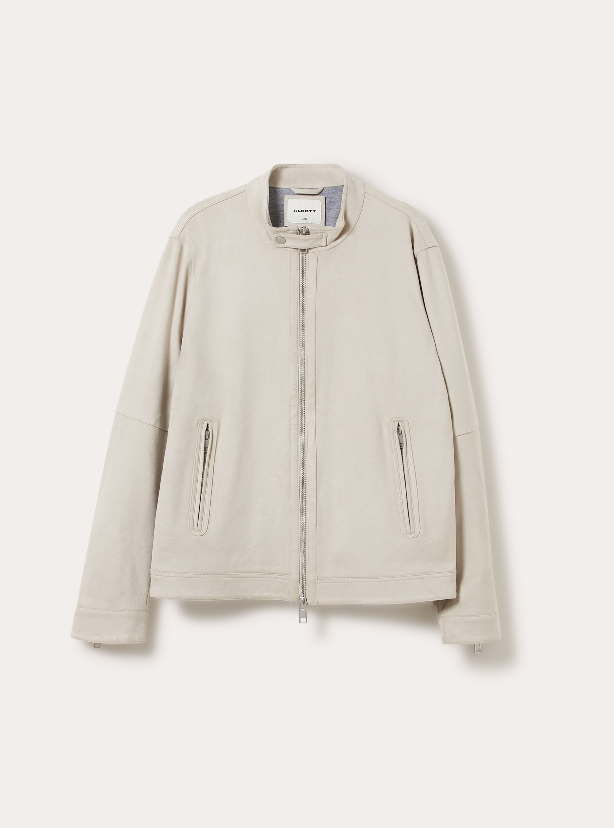 Giubbino effetto suede basico, CR3 CREAM LIGHT