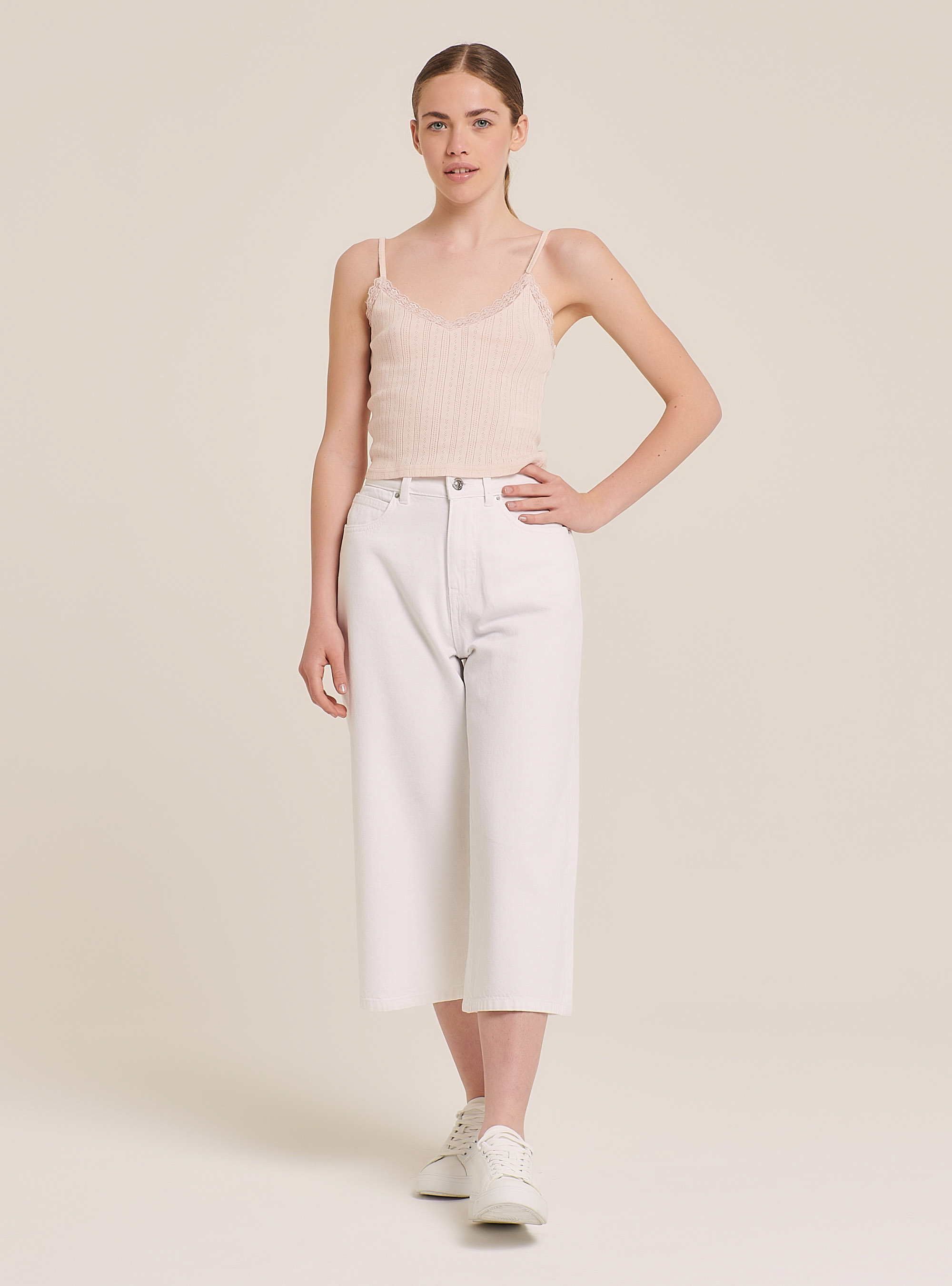 Cotton top with braces, PINK