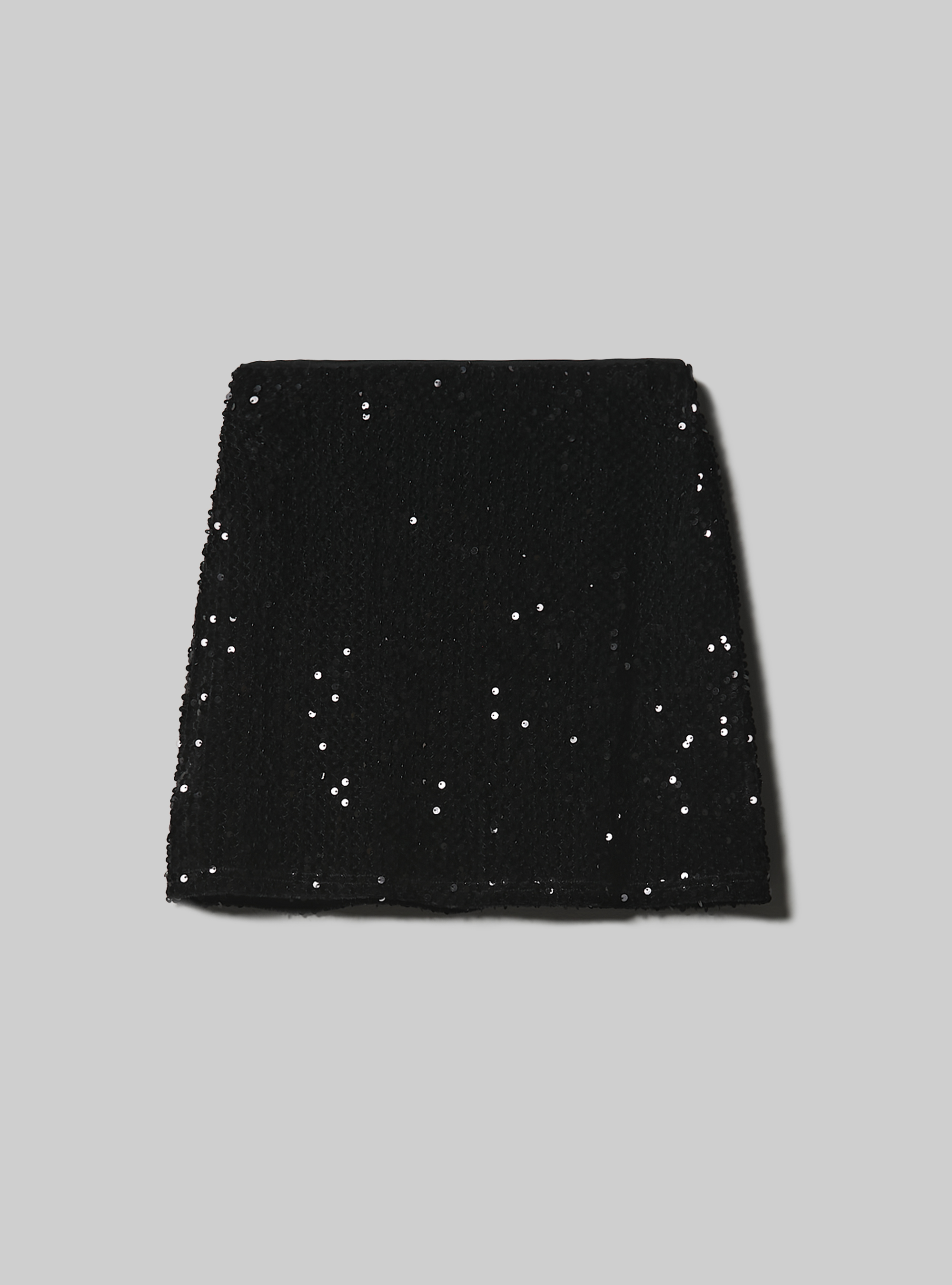 Sequined mini skirt, BK1 BLACK