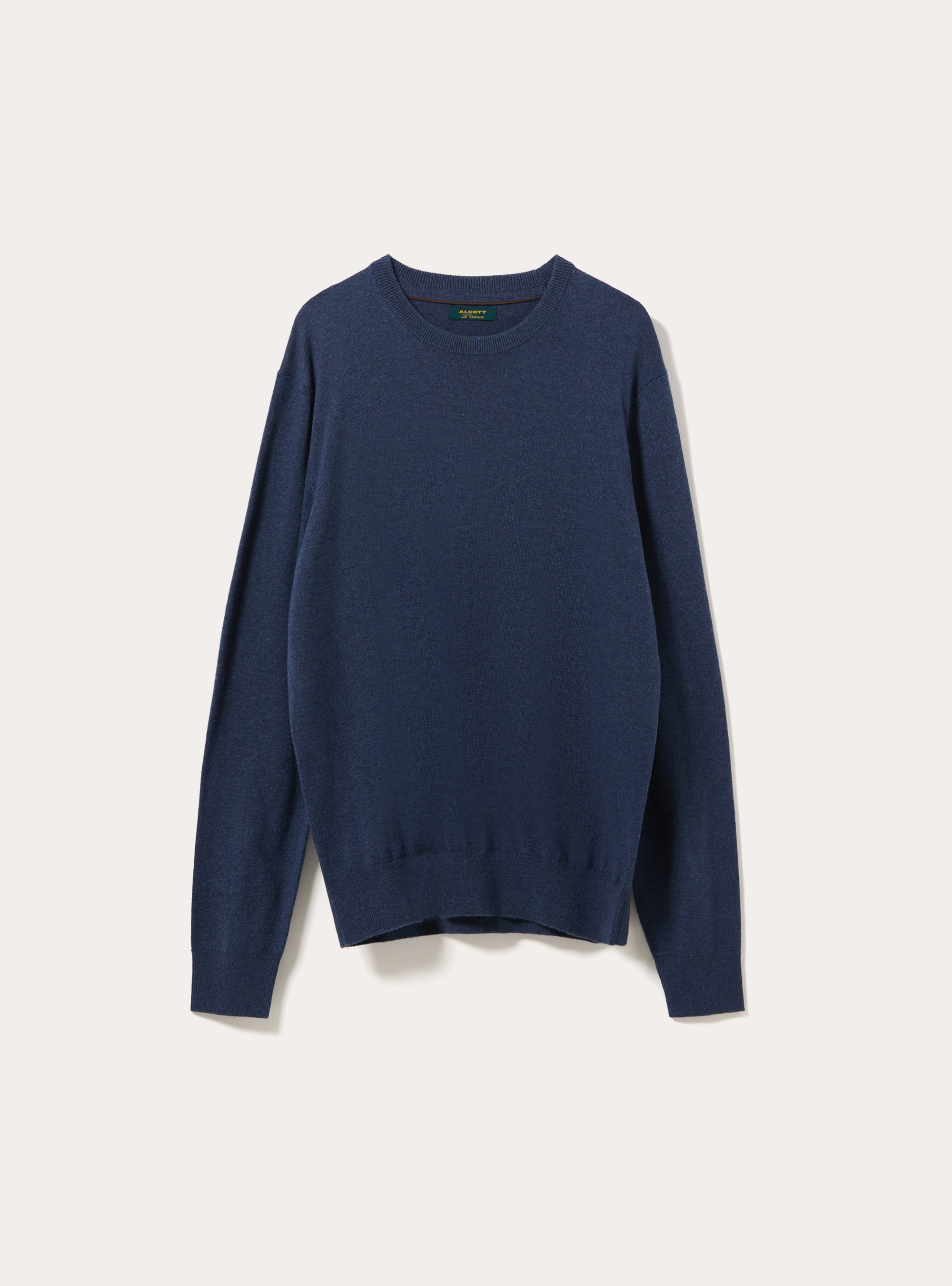 Wool and cashmere blend crewneck jumper, IN2 INDIGO MEDIUM