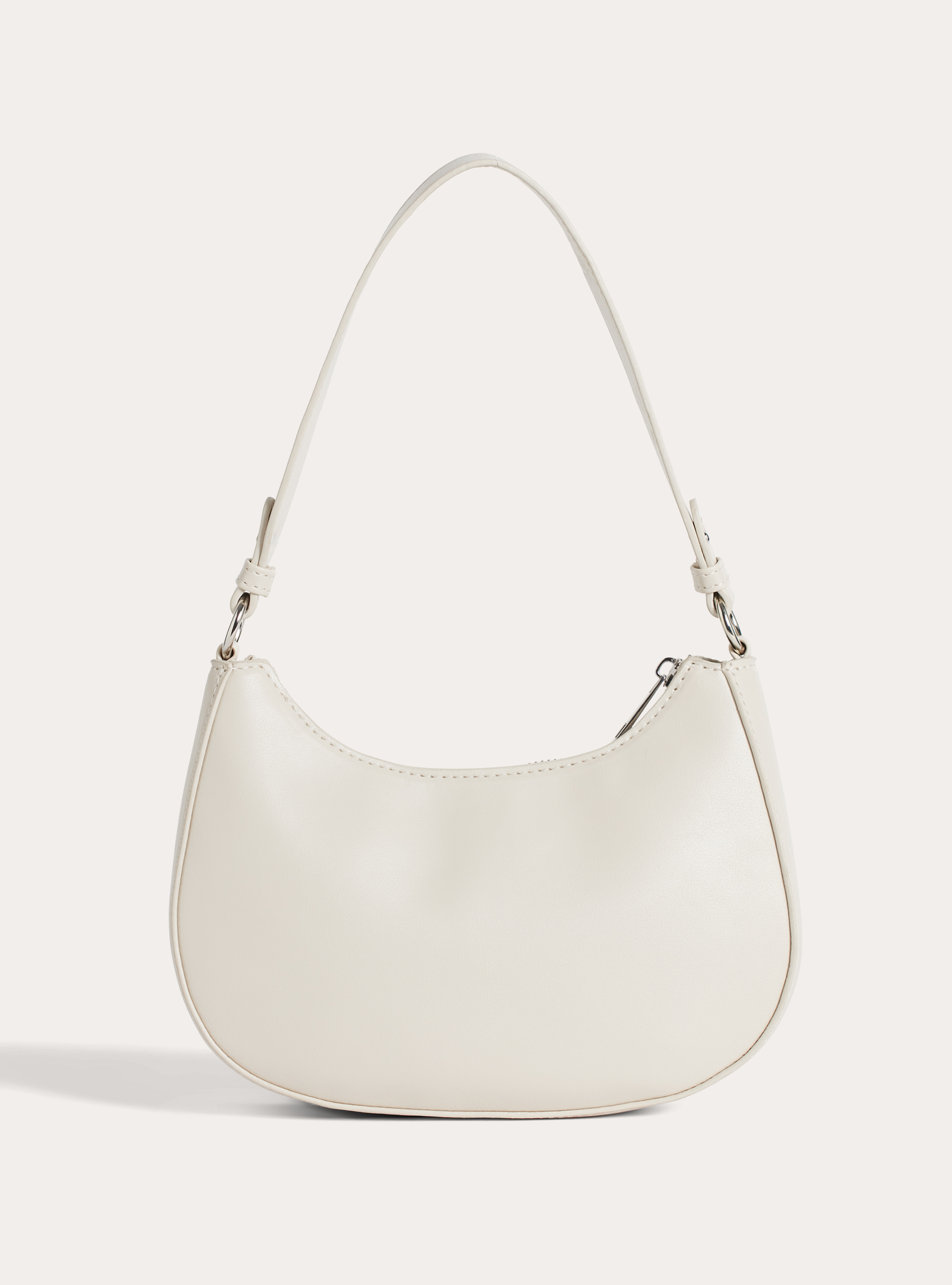 Half-moon shoulder bag, CR3 CREAM LIGHT