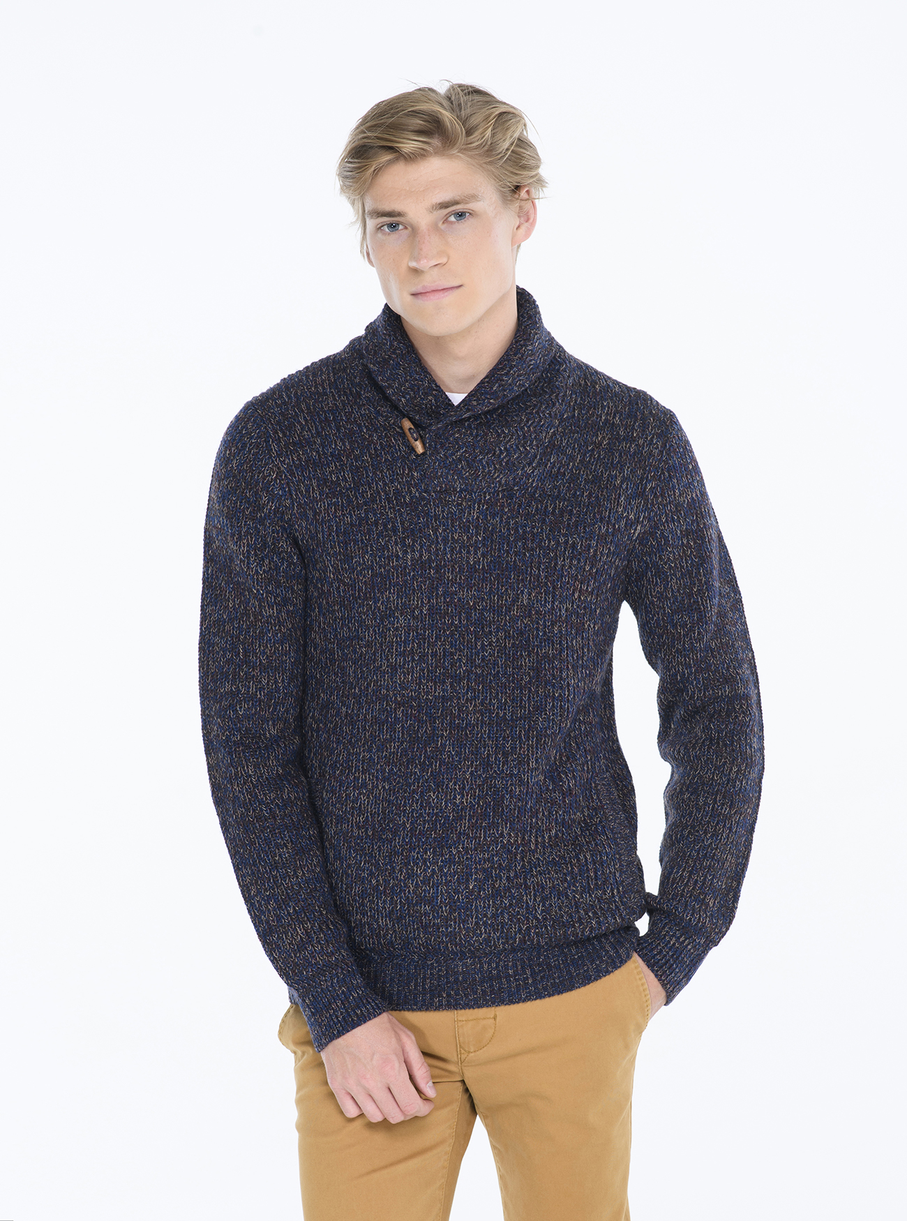 JERSEY CUELLO PULÓVER, MULTICOLOR