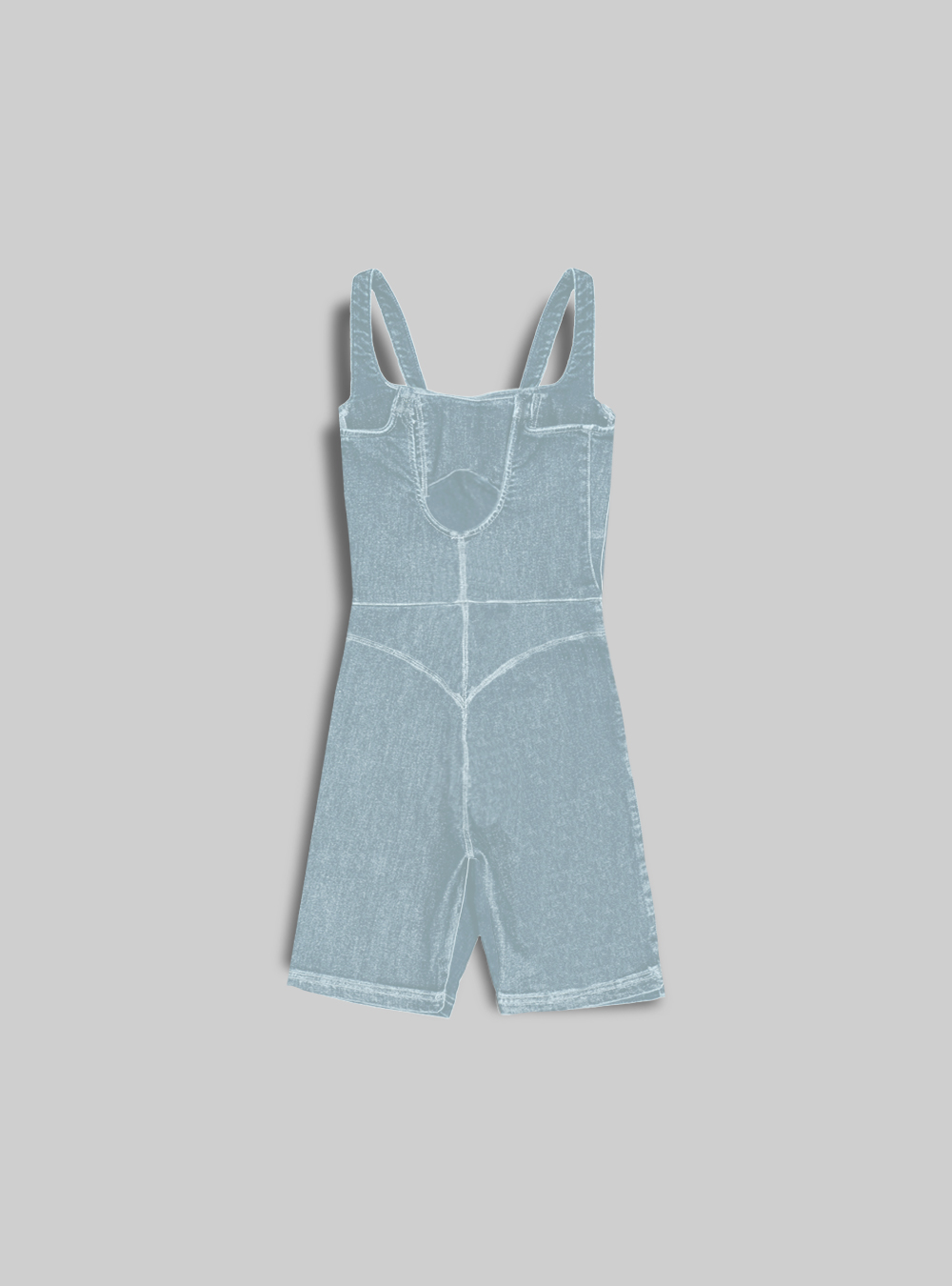 Short denim cyclist tracksuit, D007 LIGHT AZURE