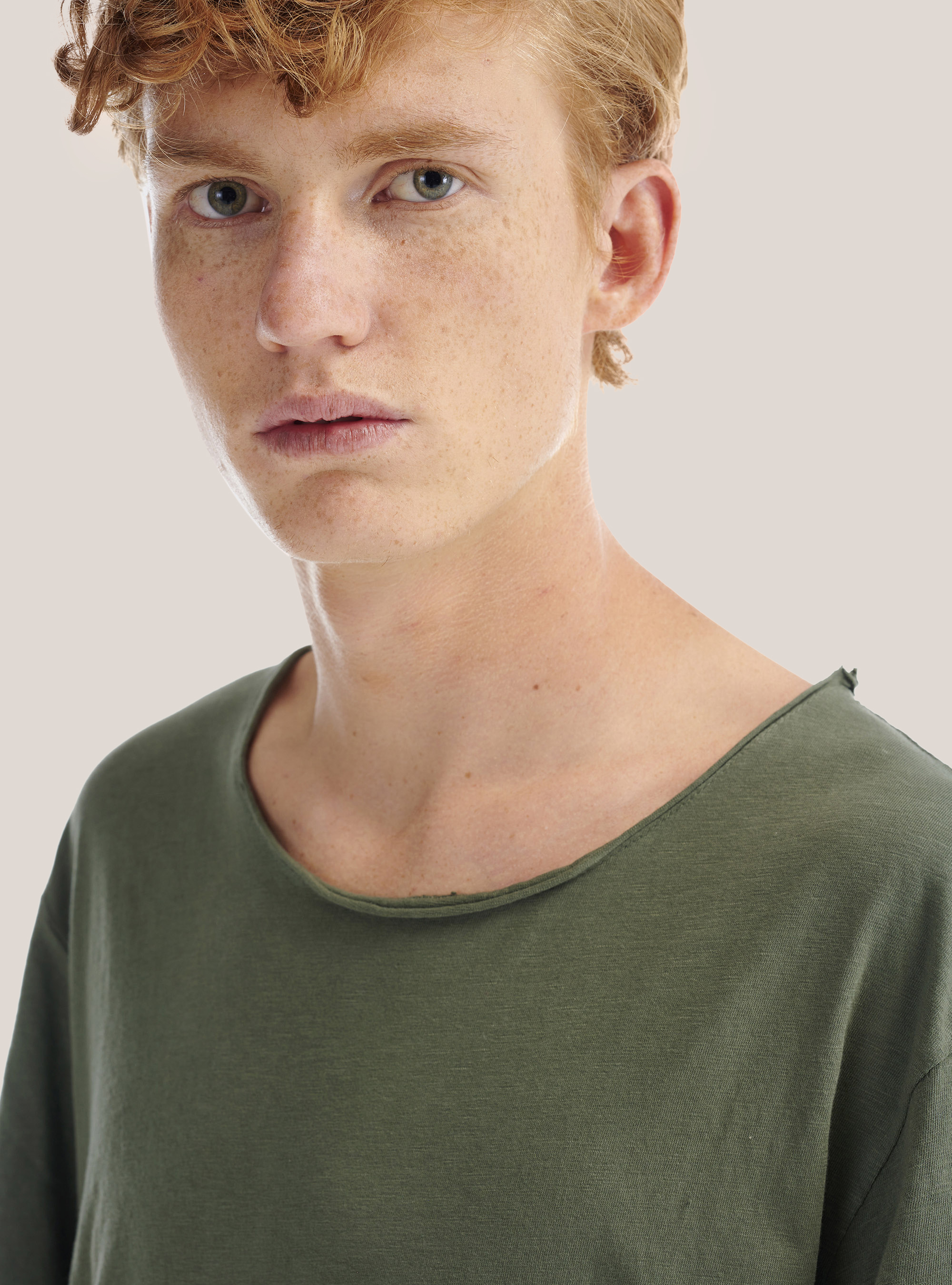 Maglietta in cotone combed, C5587 KAKY