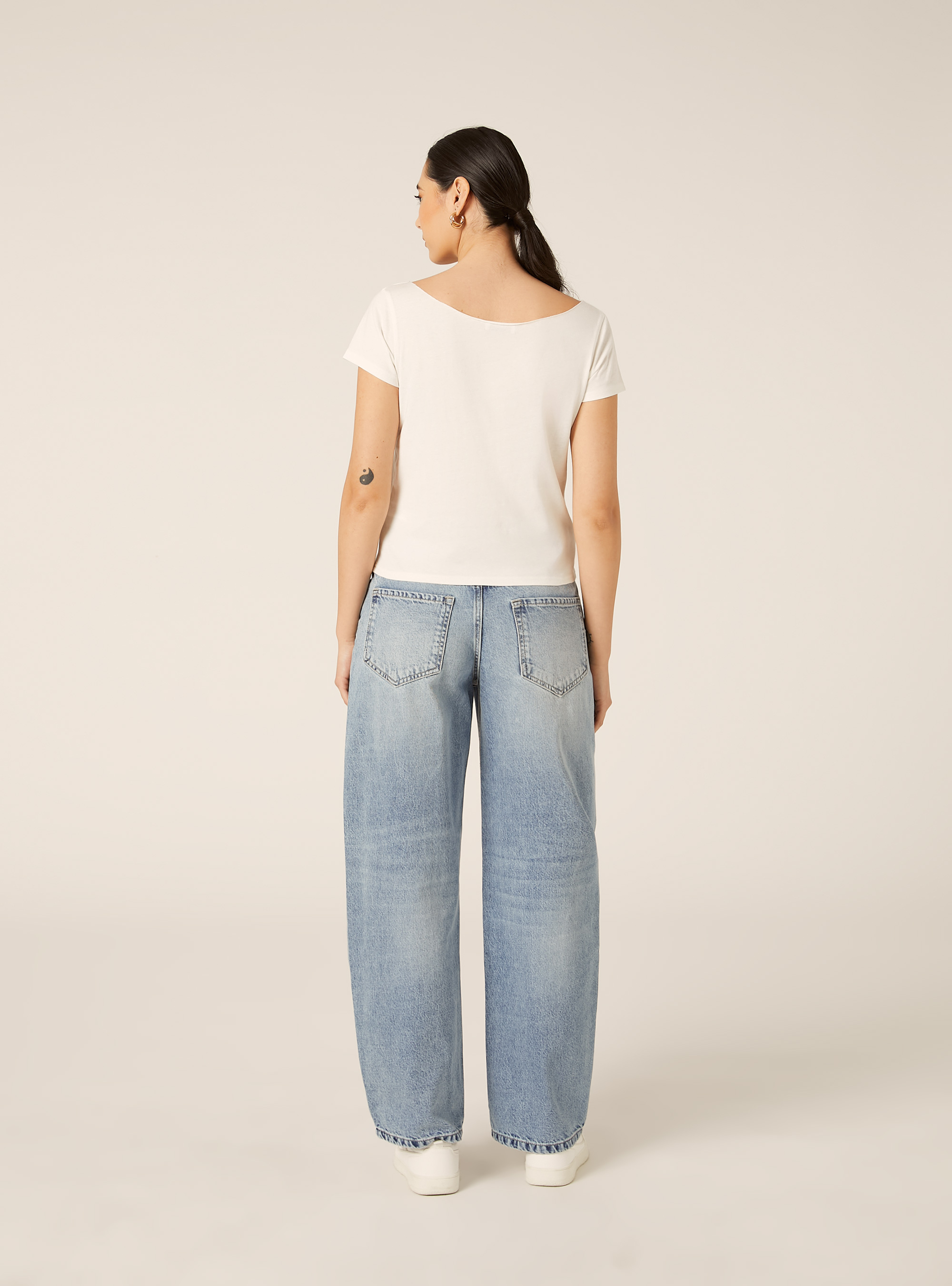 Boat Neck T-Shirt, WH2 WHITE