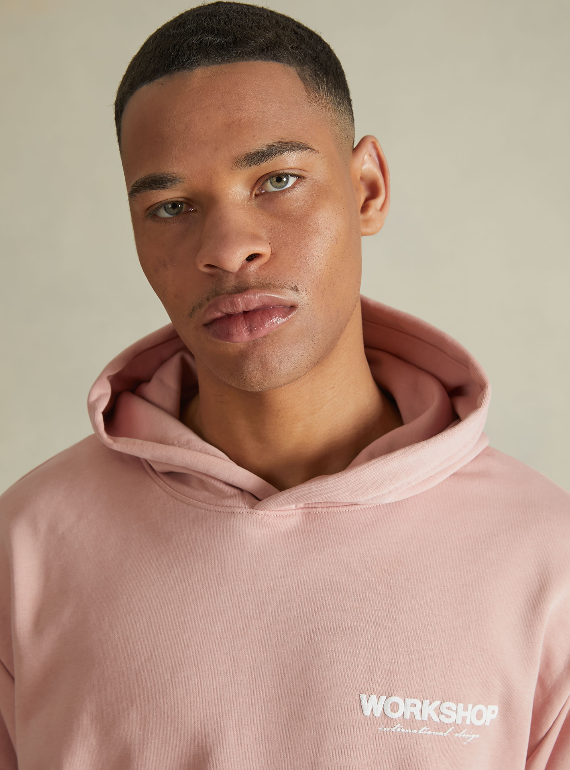 Sweatshirt mit Boxy-Passform und Workshop-Aufdruck, PK2 PINK MEDIUM