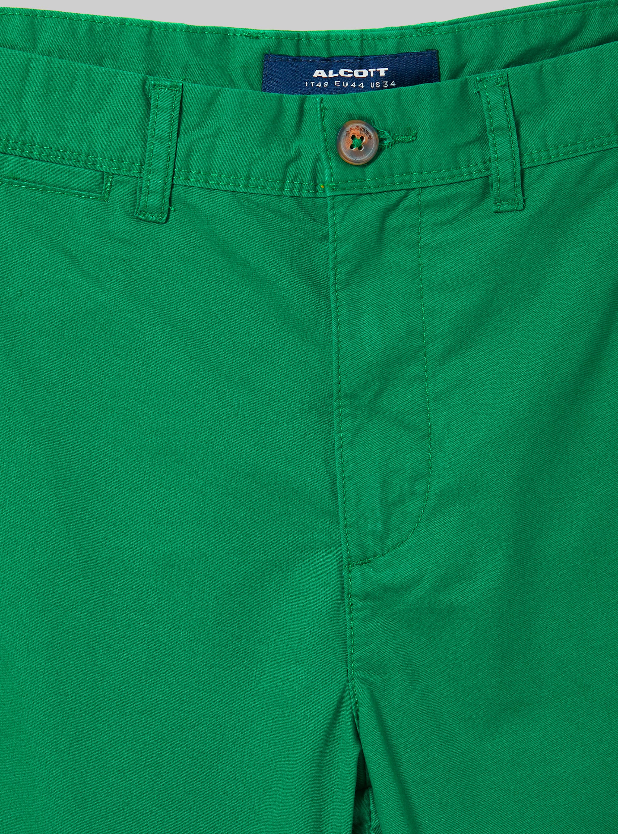 Plain twill Bermuda shorts, C607 GREEN