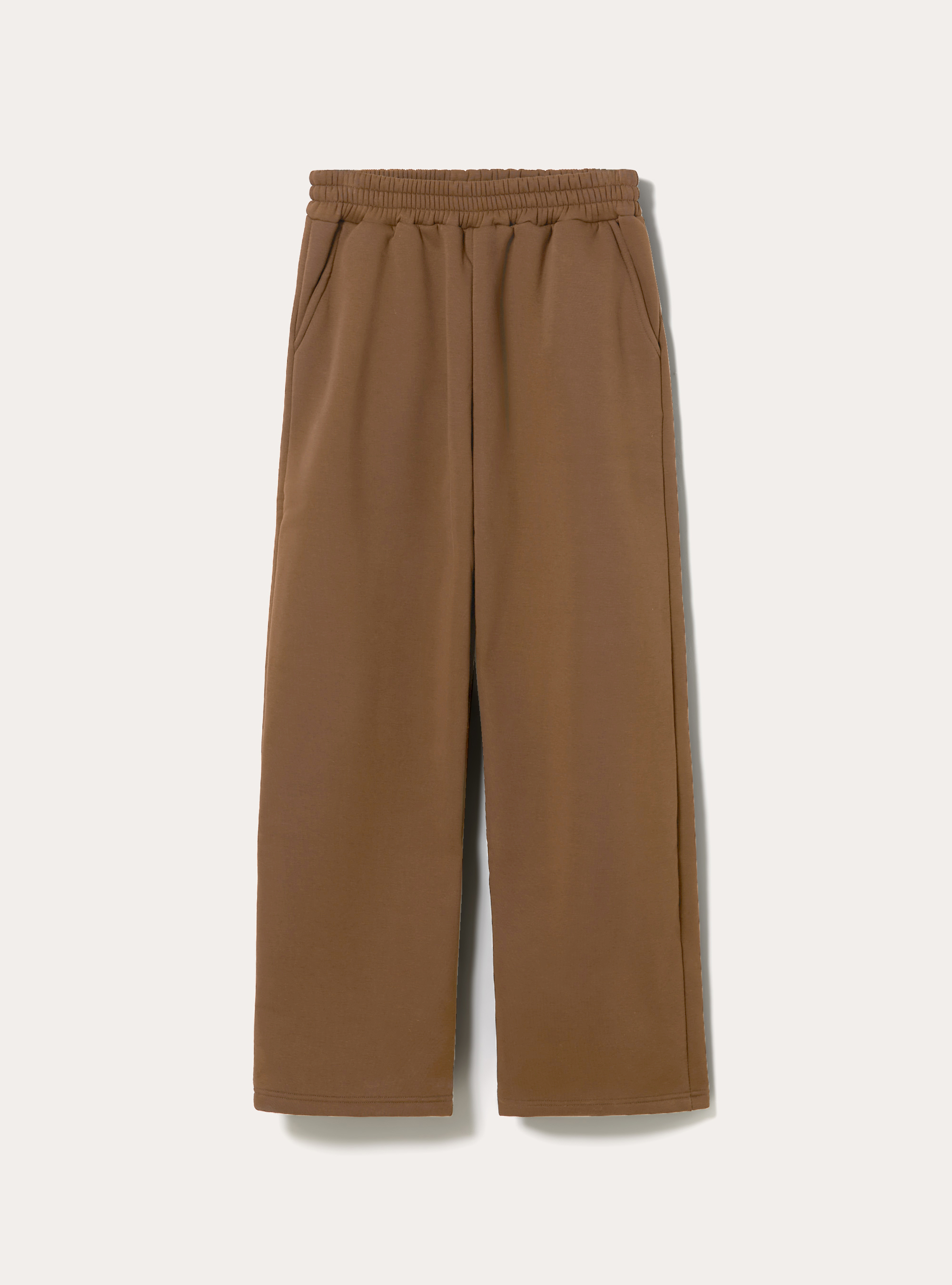 Loose fit fleece trousers, MTB2 TOBACCO MEL MED
