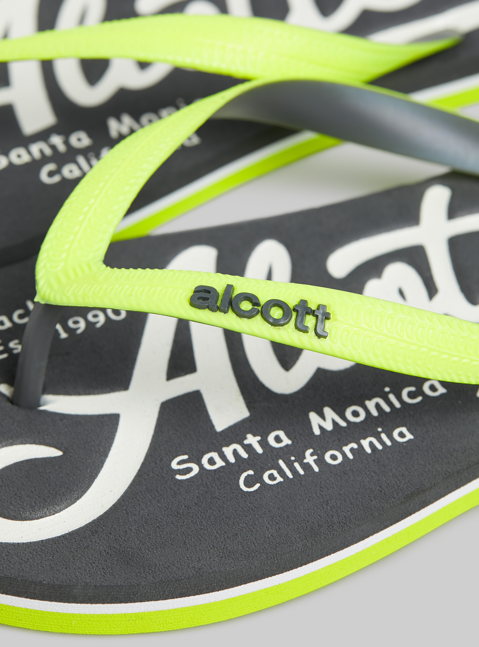 Infradito con logo a constrasto, GY3 GREY LIGHT
